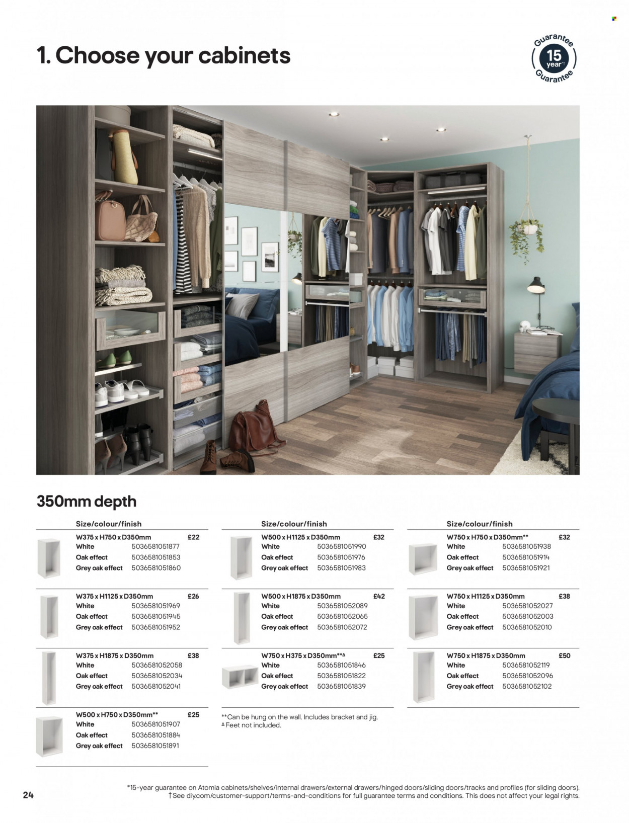 thumbnail - B&Q offer  - Sales products - shelves, sliding door. Page 24.