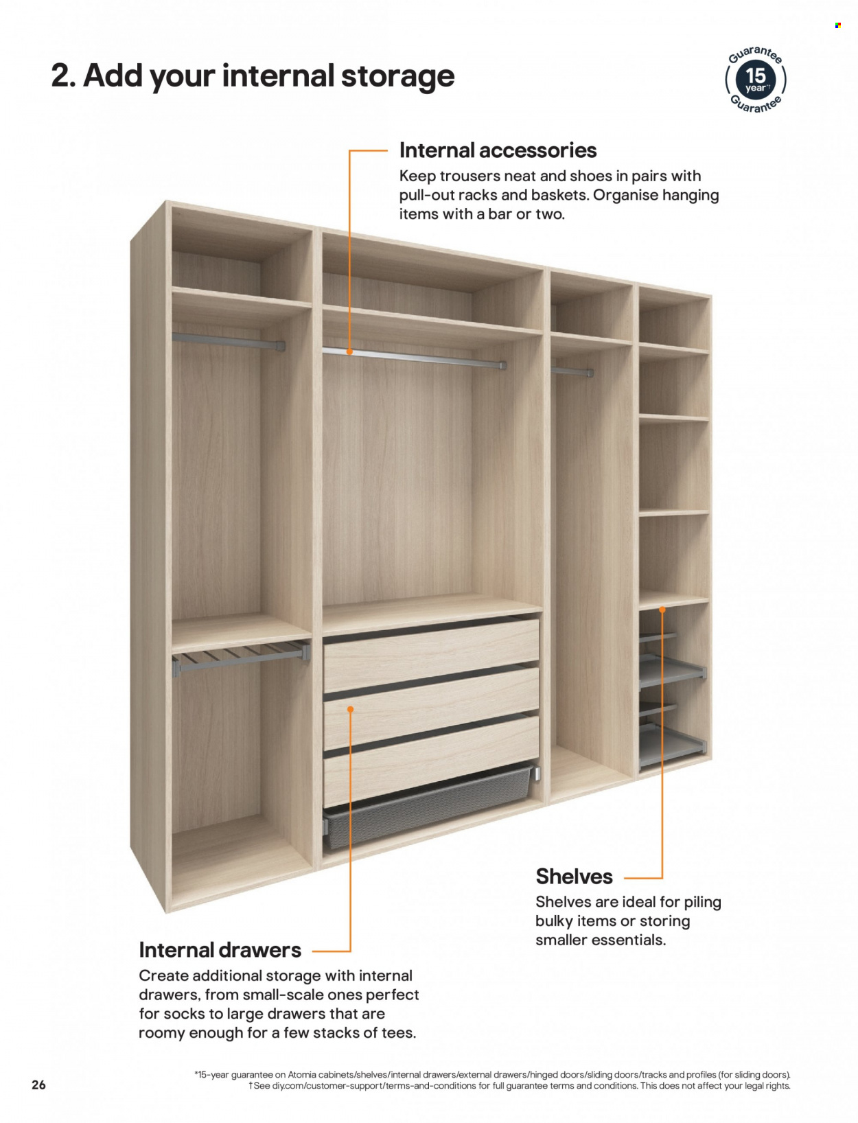 thumbnail - B&Q offer  - Sales products - shelves, sliding door. Page 26.