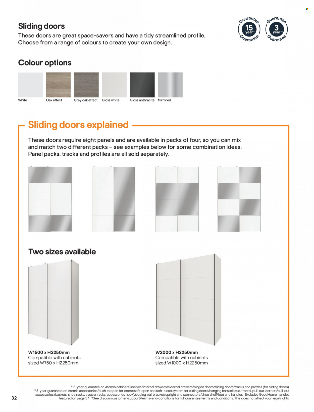 thumbnail - B&Q offer  - Sales products - shelves, sliding door. Page 32.