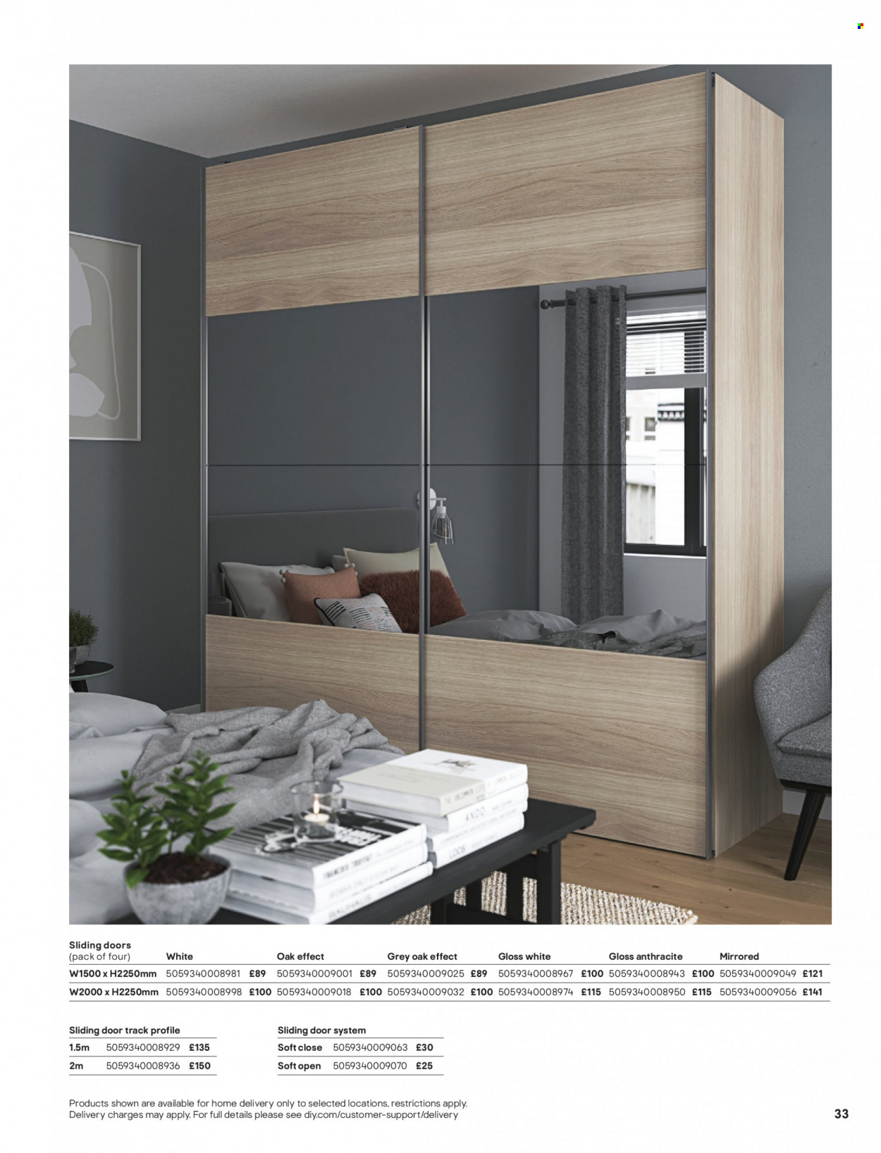 thumbnail - B&Q offer  - Sales products - sliding door. Page 33.