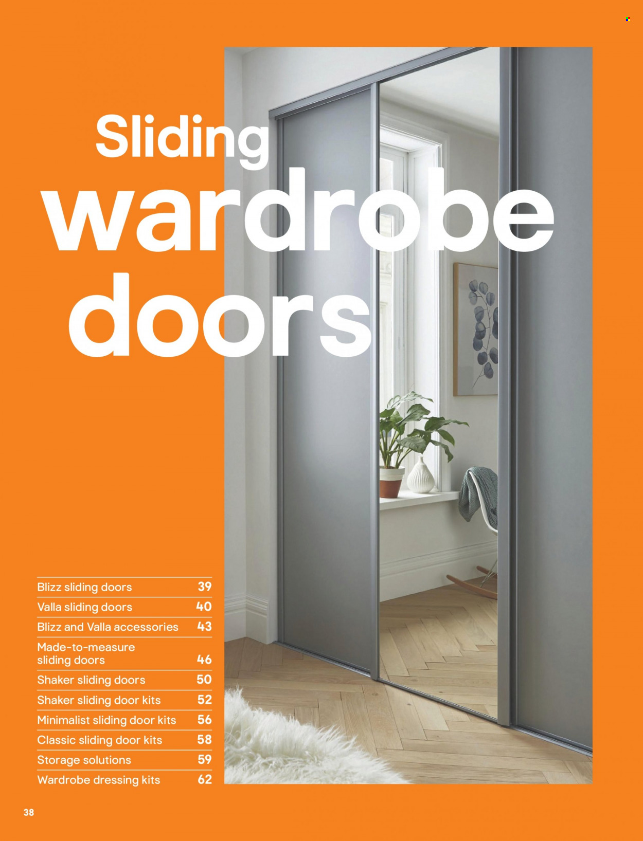thumbnail - B&Q offer  - Sales products - wardrobe, sliding door. Page 38.