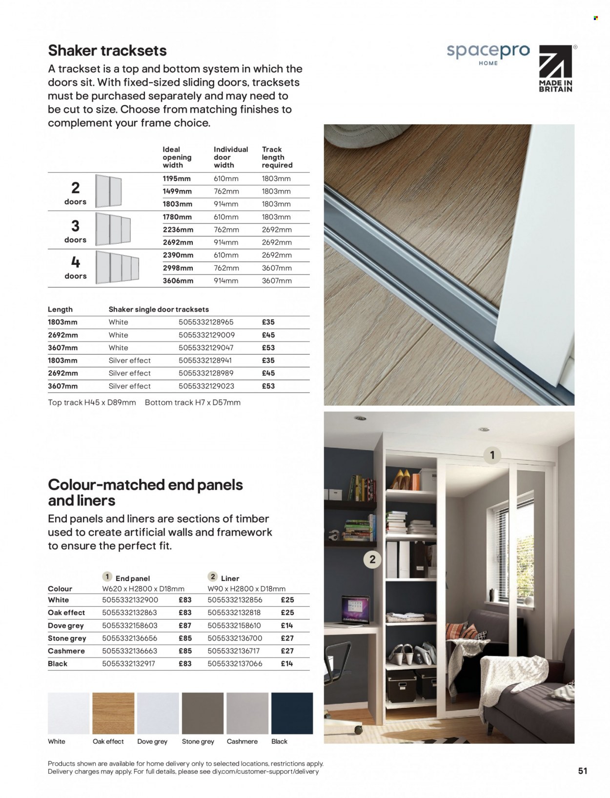 thumbnail - B&Q offer  - Sales products - sliding door. Page 51.