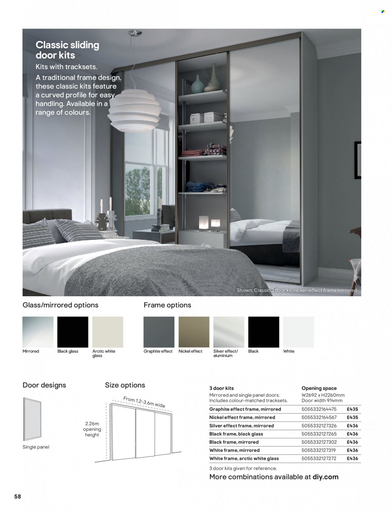 thumbnail - B&Q offer  - Sales products - sliding door. Page 58.