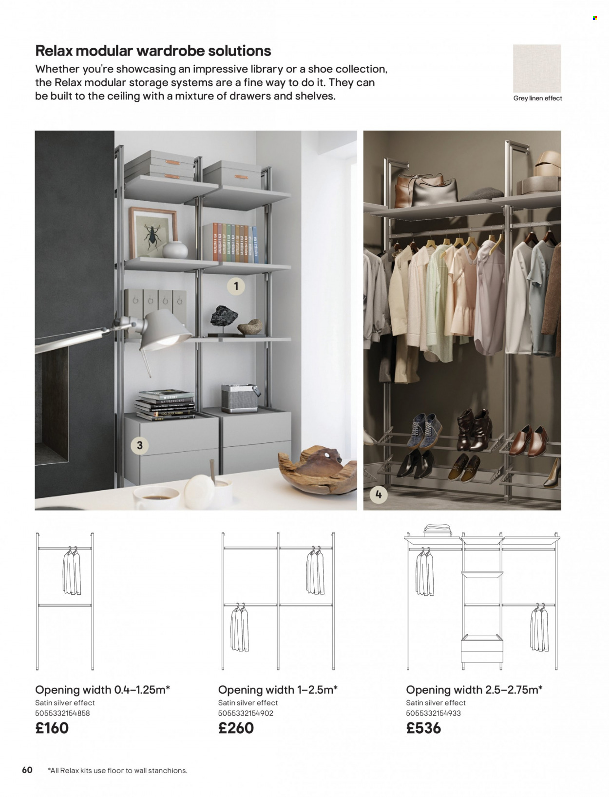 thumbnail - B&Q offer  - Sales products - linens, shelves, wardrobe. Page 60.