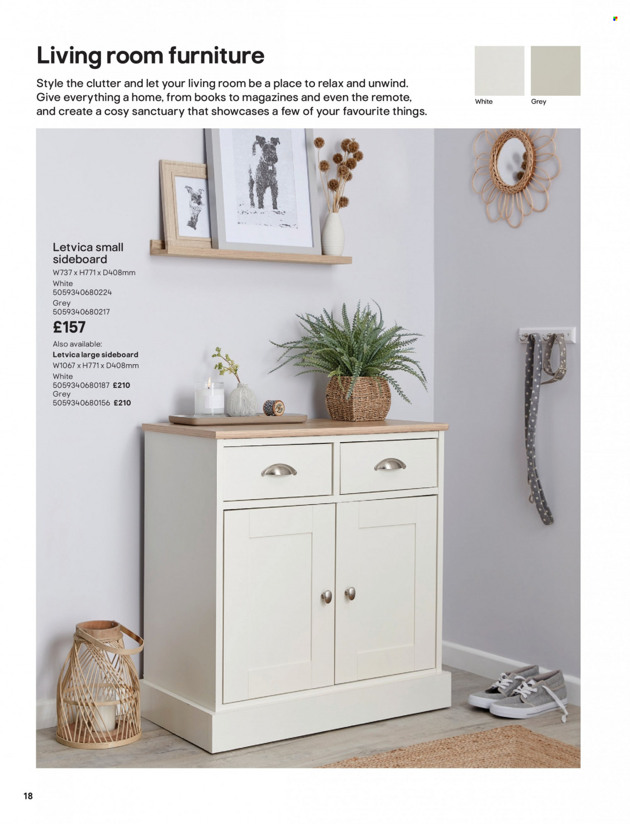 thumbnail - B&Q offer  - Sales products - sideboard. Page 18.