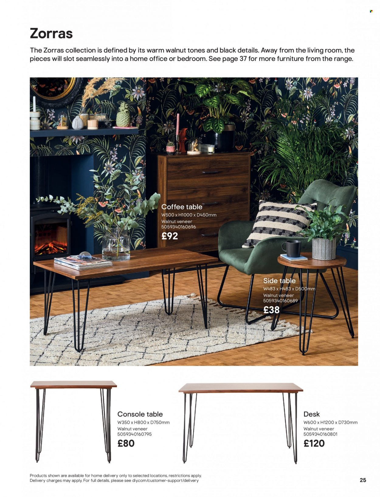thumbnail - B&Q offer  - Sales products - table, coffee table, sidetable. Page 25.