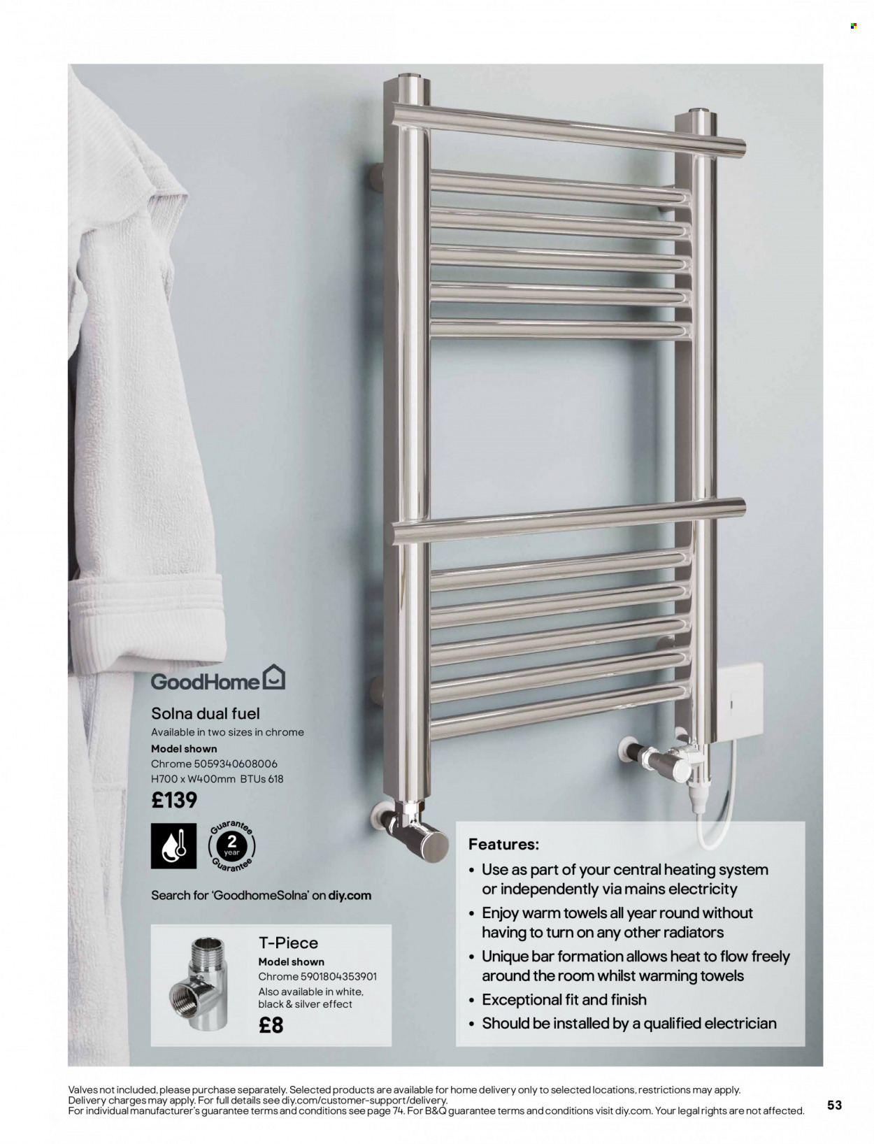 thumbnail - B&Q offer  - Sales products - towel. Page 53.