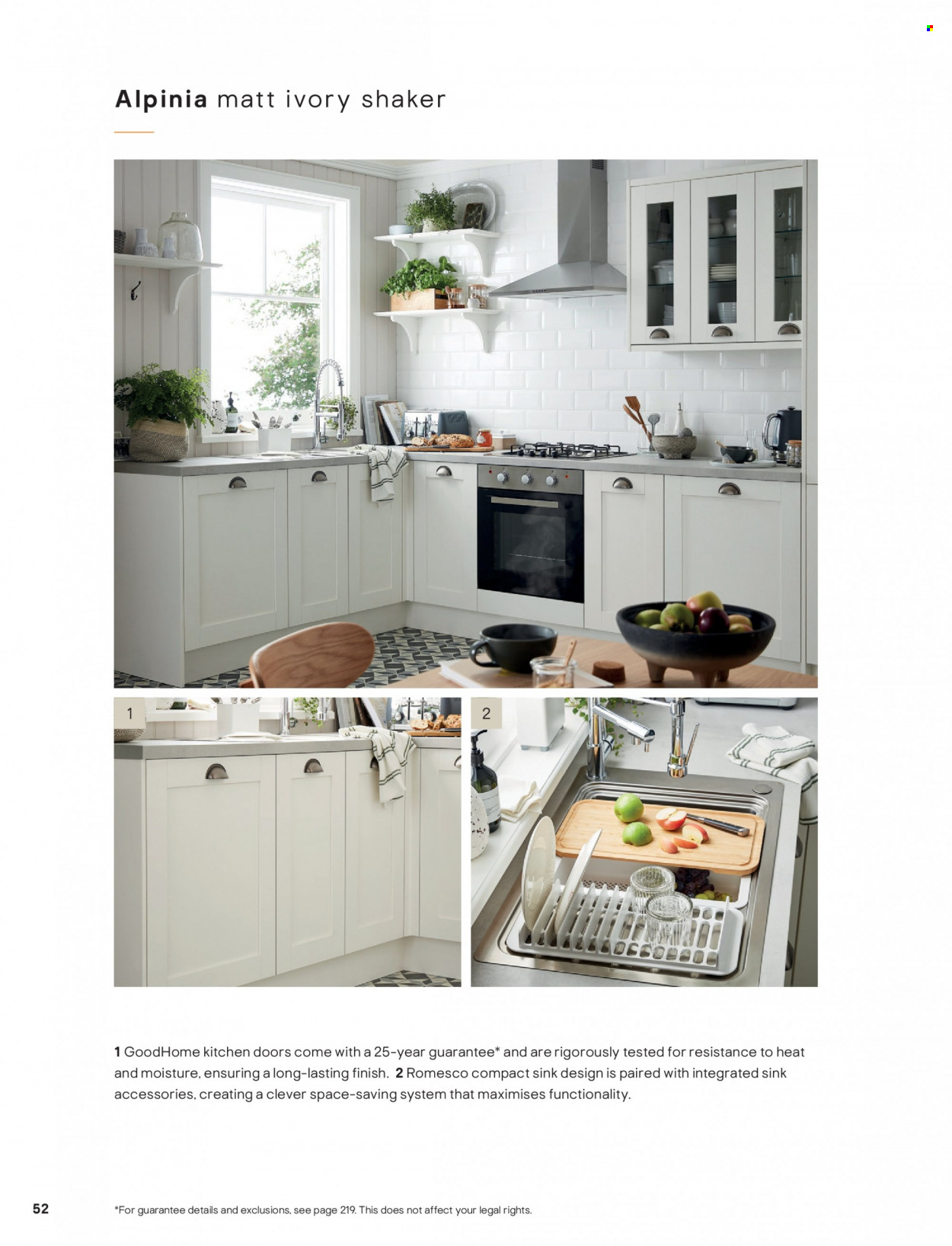 thumbnail - B&Q offer  - Sales products - sink. Page 52.