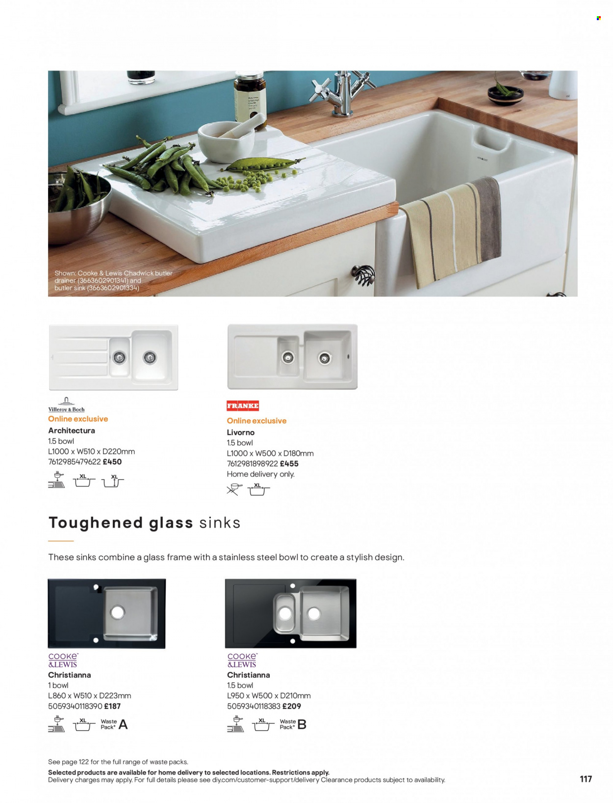 thumbnail - B&Q offer  - Sales products - sink. Page 117.