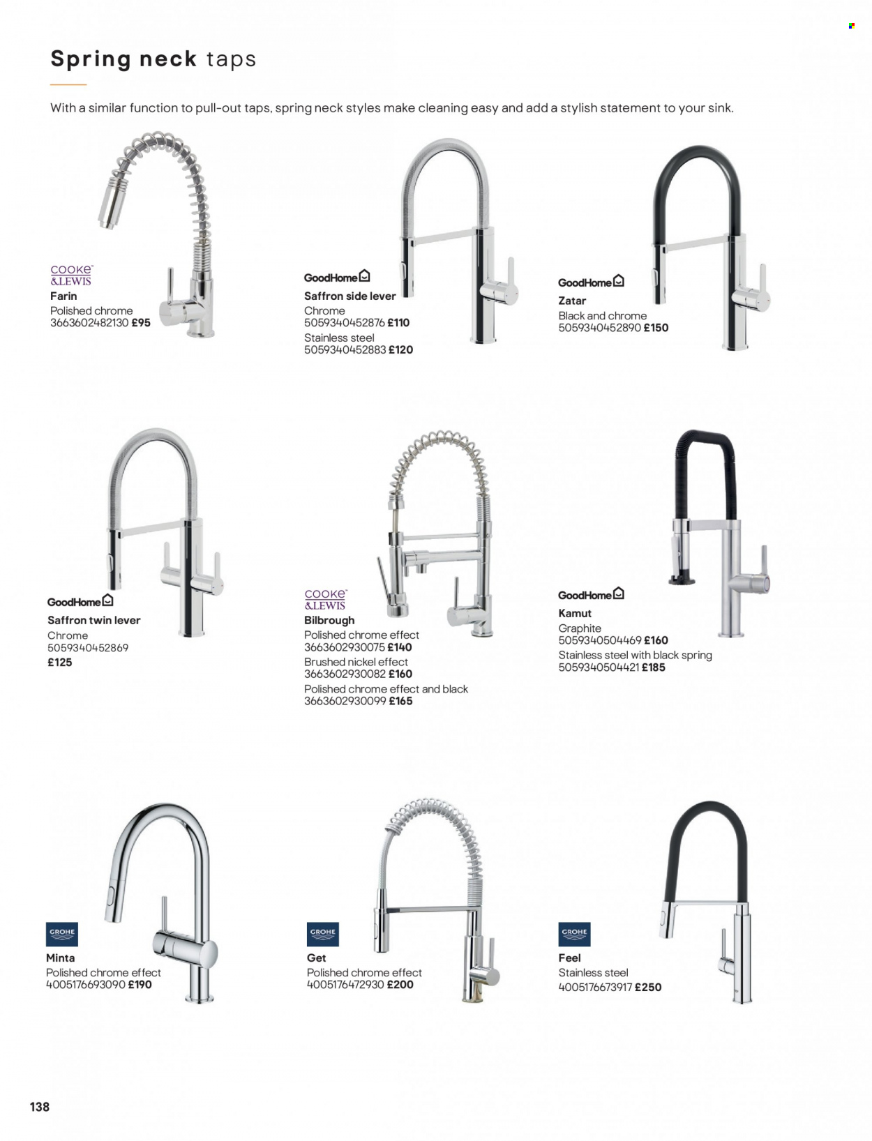 thumbnail - B&Q offer  - Sales products - sink, Grohe. Page 138.