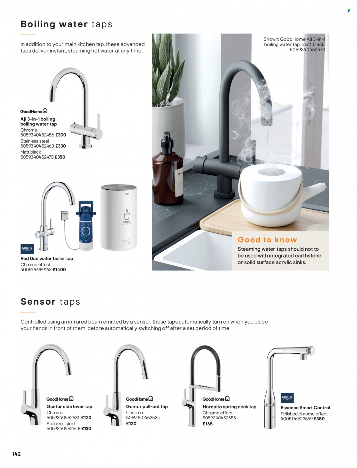 thumbnail - B&Q offer  - Sales products - kitchen tap. Page 142.