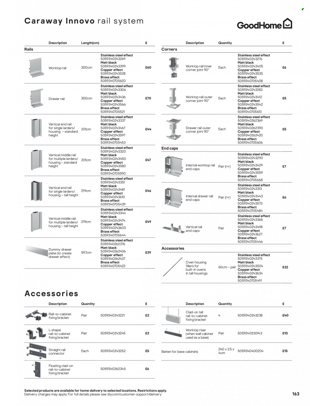 thumbnail - B&Q offer  - Sales products - cabinet, wall cabinet. Page 163.