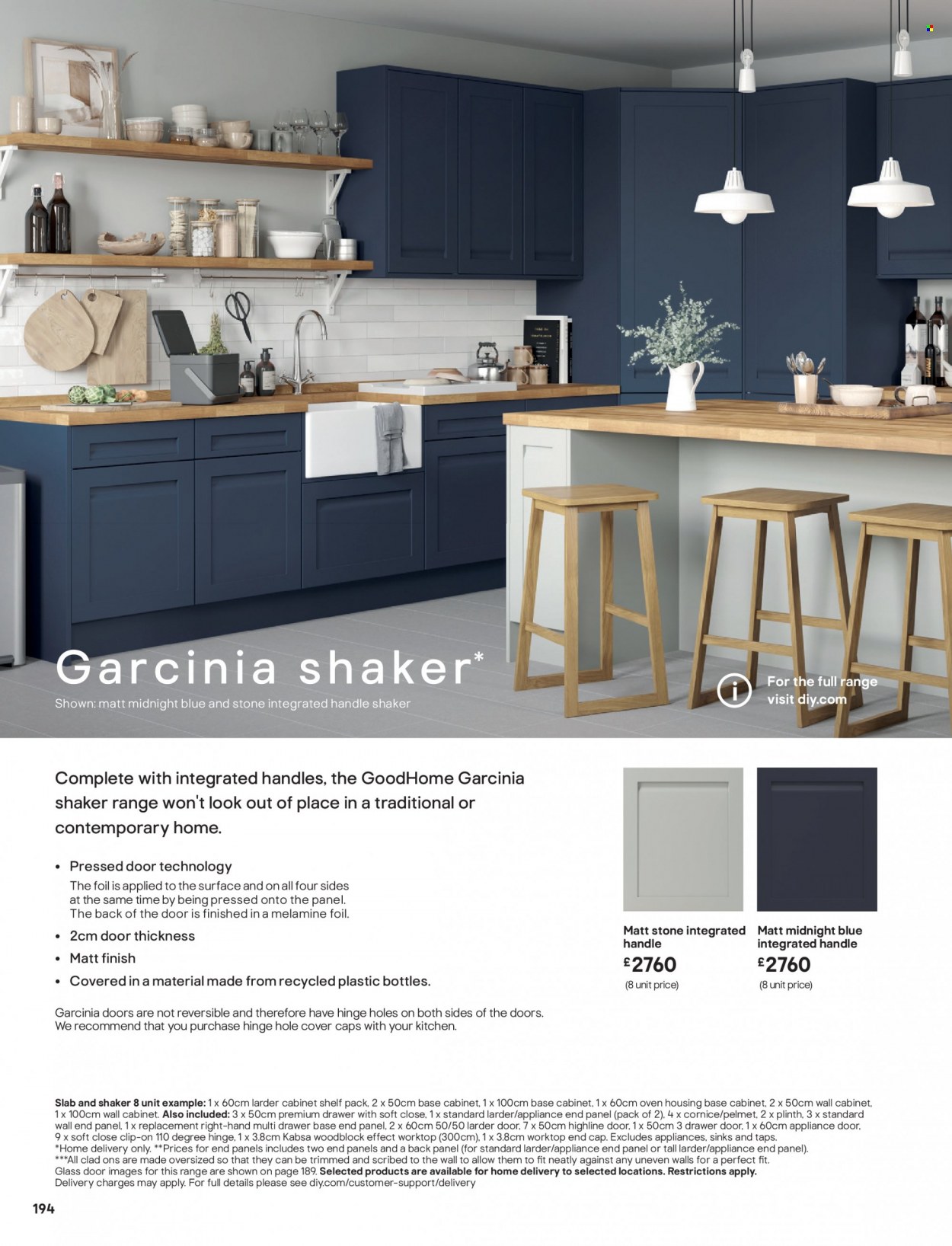 thumbnail - B&Q offer  - Sales products - cabinet, wall cabinet, drawer base. Page 194.