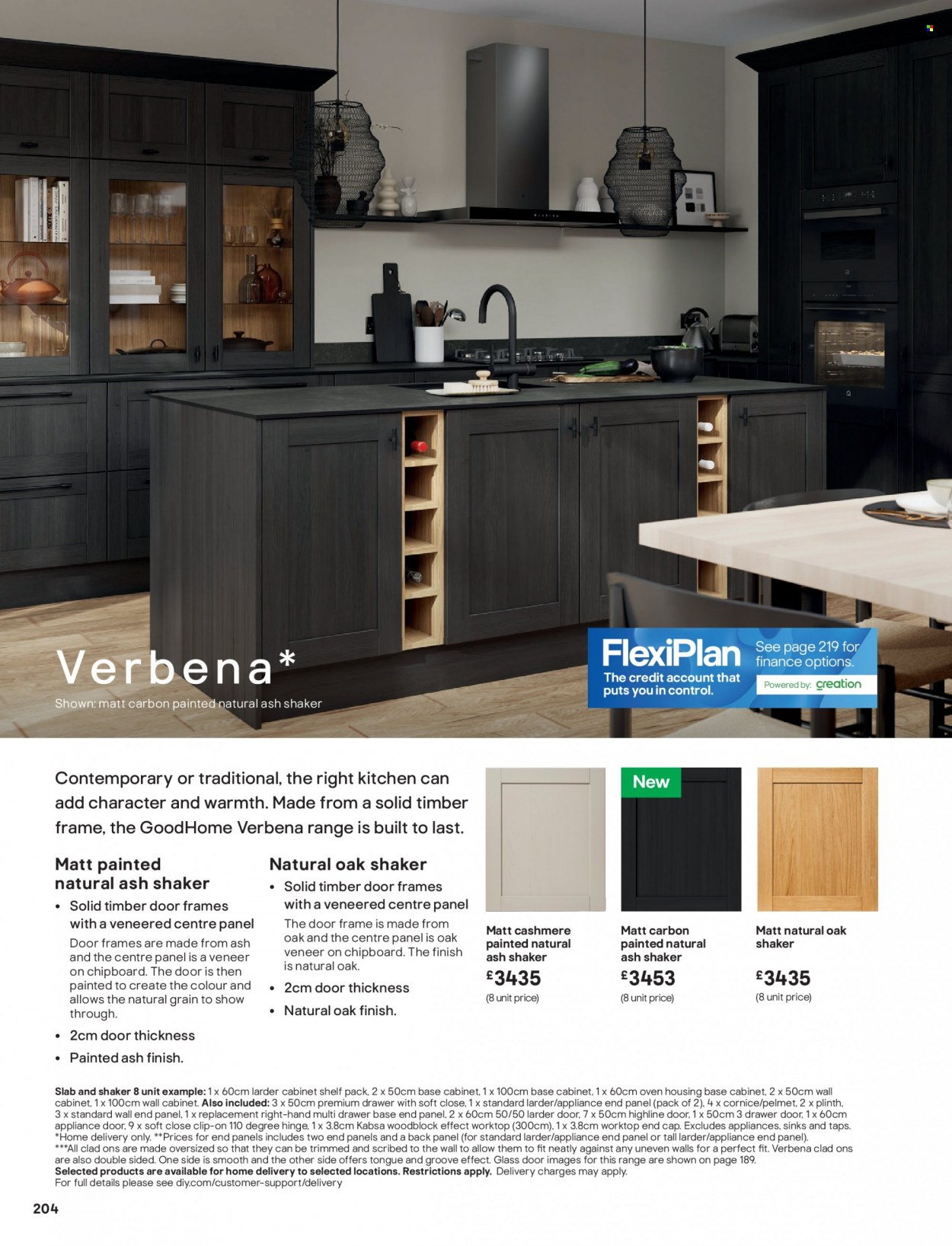 thumbnail - B&Q offer  - Sales products - cabinet, wall cabinet, drawer base. Page 204.
