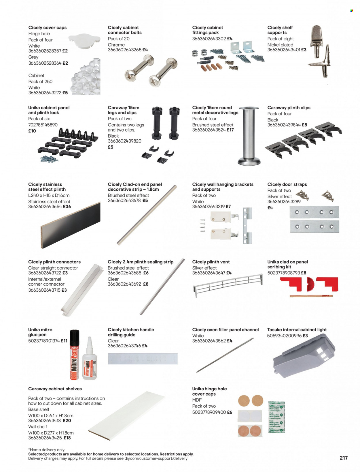 thumbnail - B&Q offer  - Sales products - wall shelf. Page 217.