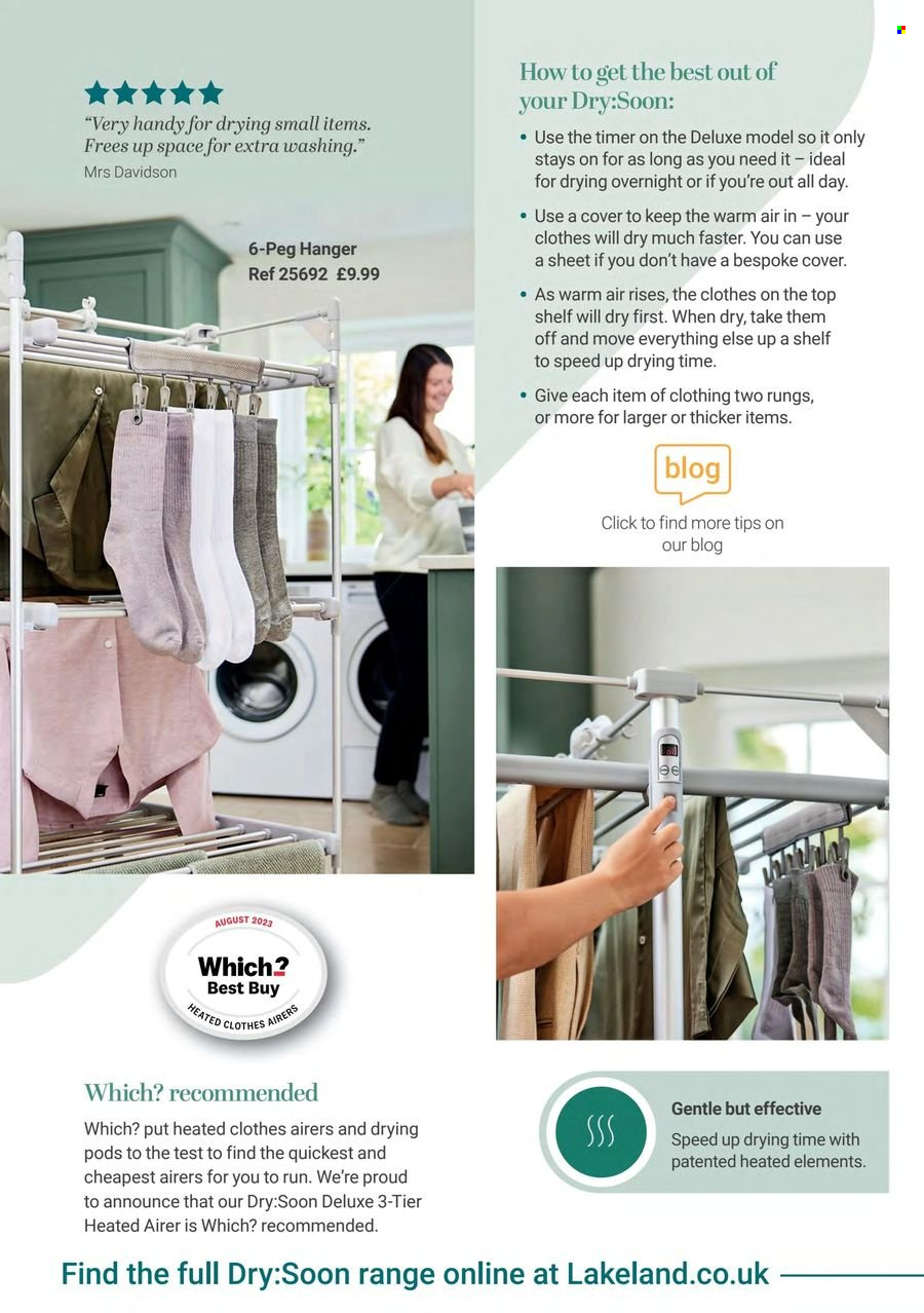 thumbnail - Lakeland offer  - Sales products - hanger, airer. Page 8.