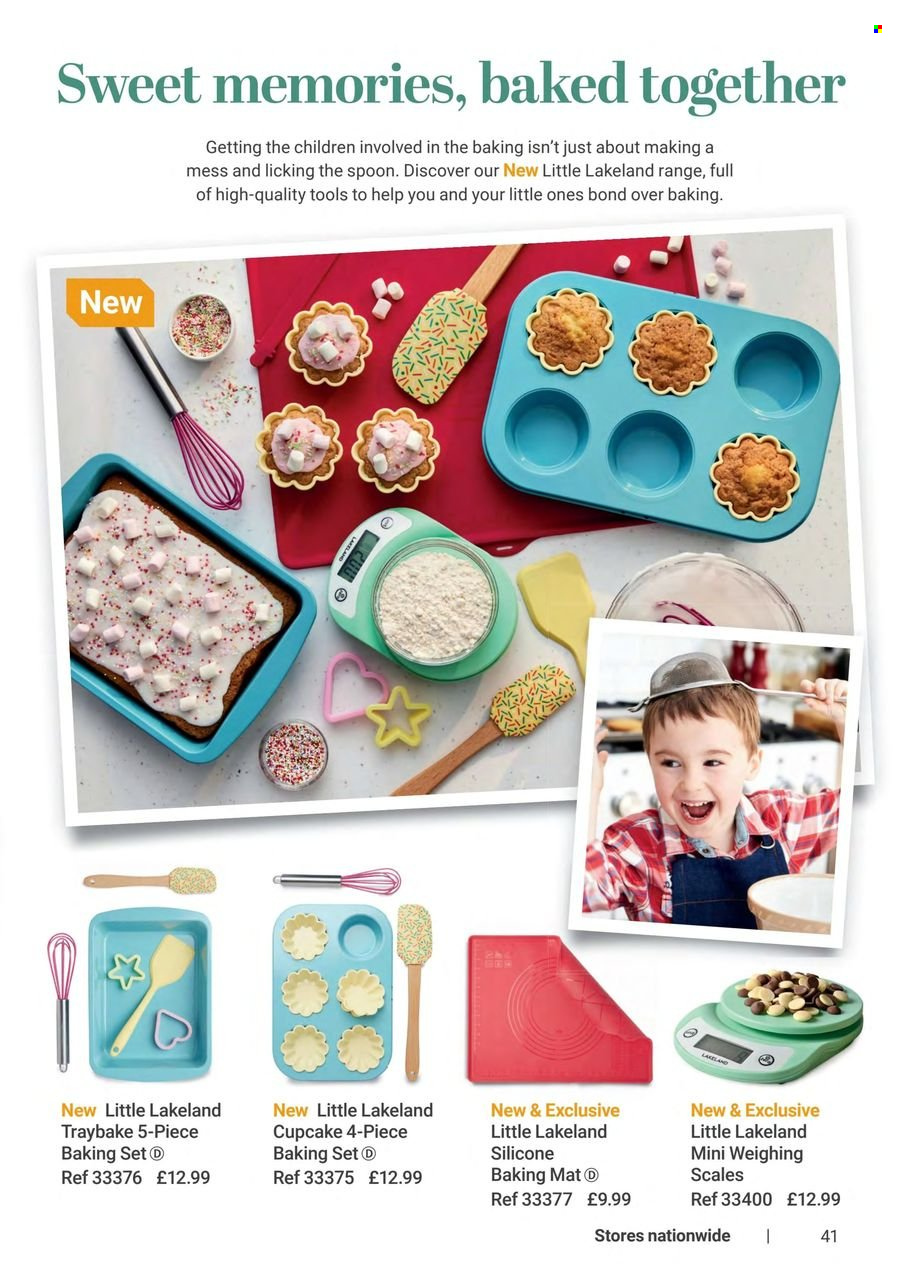 thumbnail - Lakeland offer  - Sales products - cupcake, spoon, baking set. Page 41.