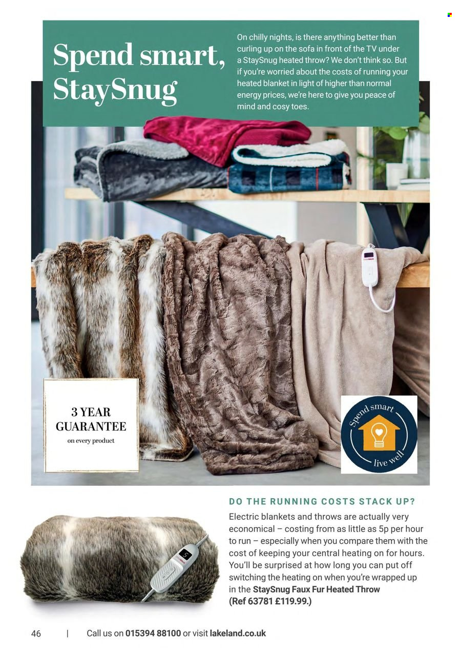 thumbnail - Lakeland offer  - Sales products - blanket. Page 46.