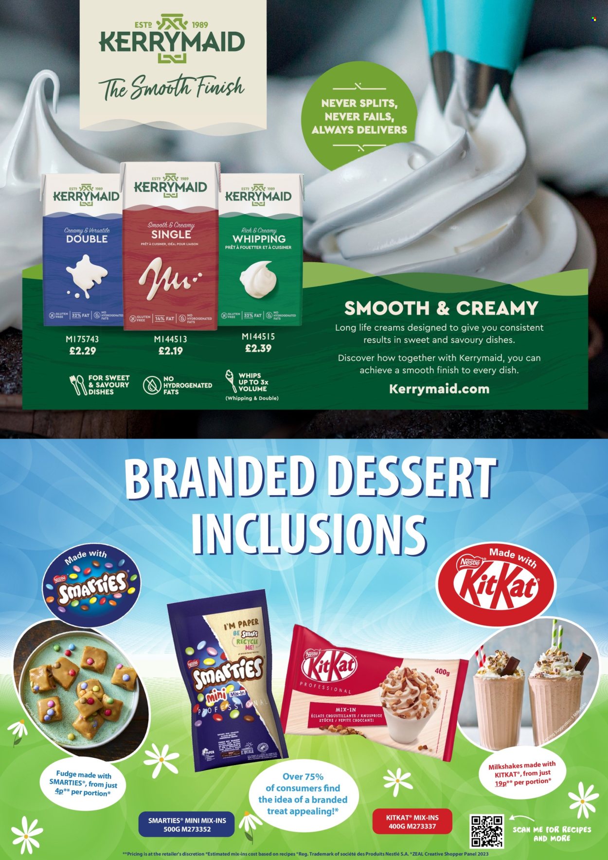 thumbnail - Makro offer  - 06/03/2024 - 28/05/2024 - Sales products - dessert, milkshake, fudge, Nestlé, chocolate wafer, Smarties, KitKat, paper. Page 13.