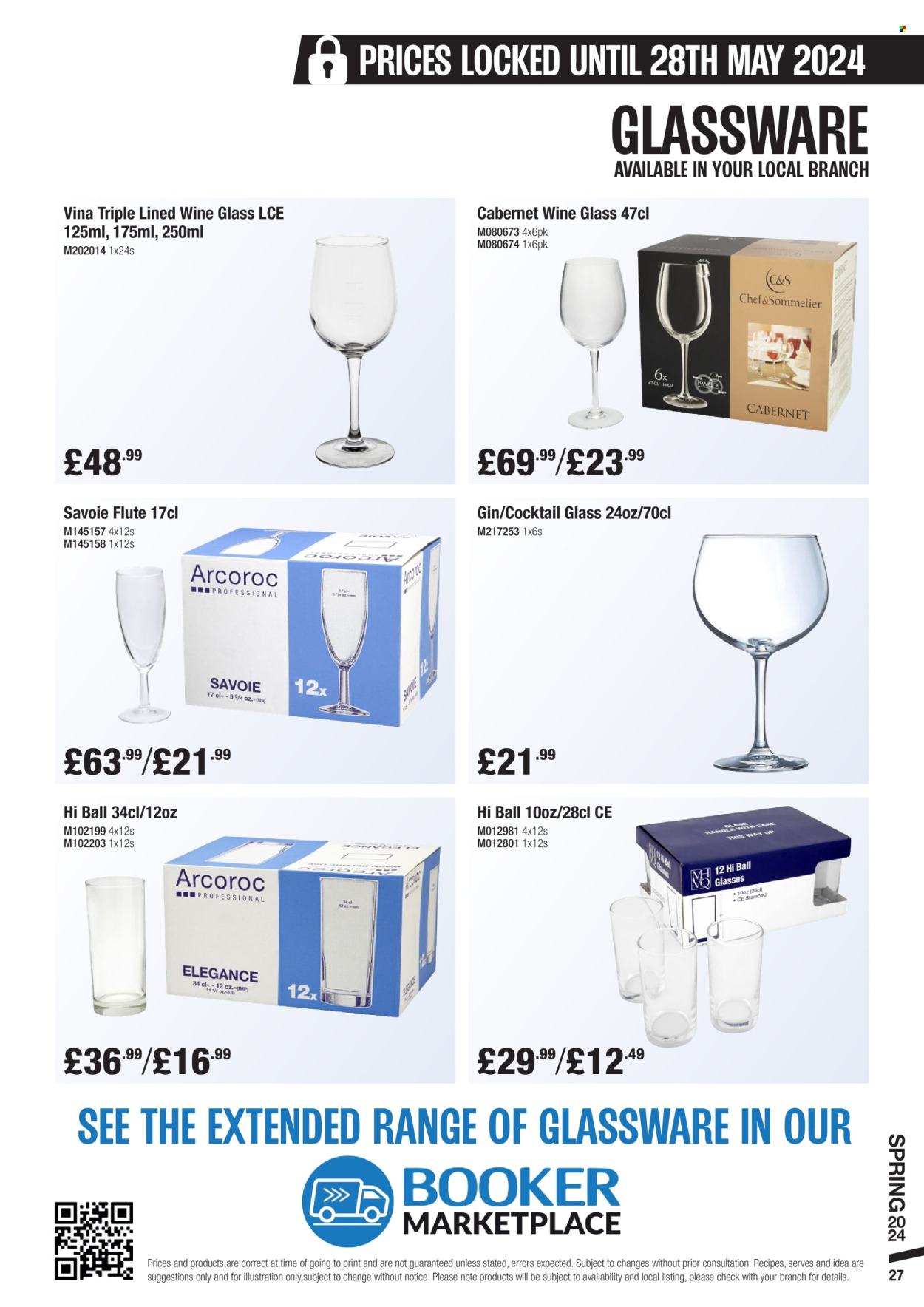 thumbnail - Makro offer  - 06/03/2024 - 28/05/2024 - Sales products - cocktail, wine, gin, glassware set, wine glass. Page 27.