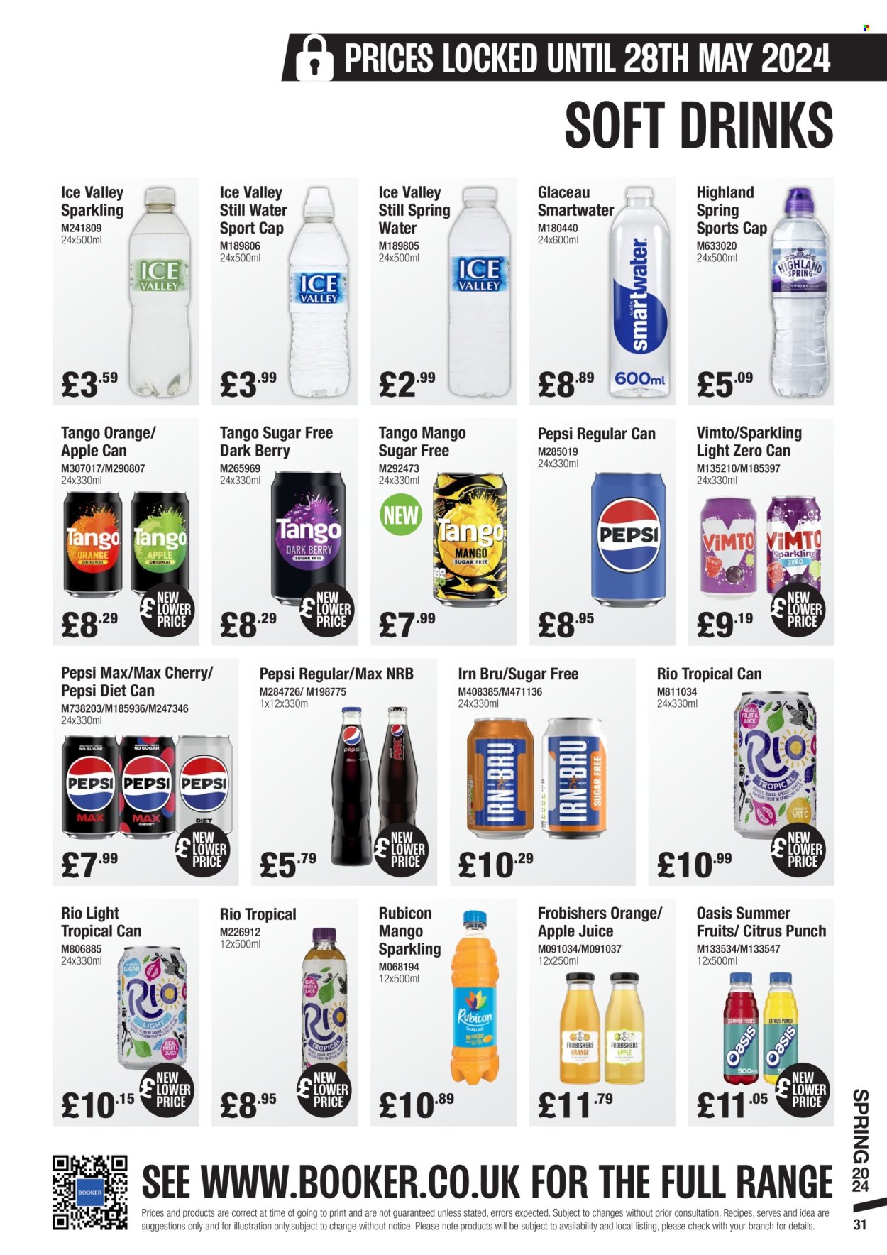thumbnail - Makro offer  - 06/03/2024 - 28/05/2024 - Sales products - apple juice, Pepsi, juice, Pepsi Max, soft drink, fruit punch, spring water, flavored water, bottled water, Smartwater, still water, water, carbonated soft drink. Page 31.