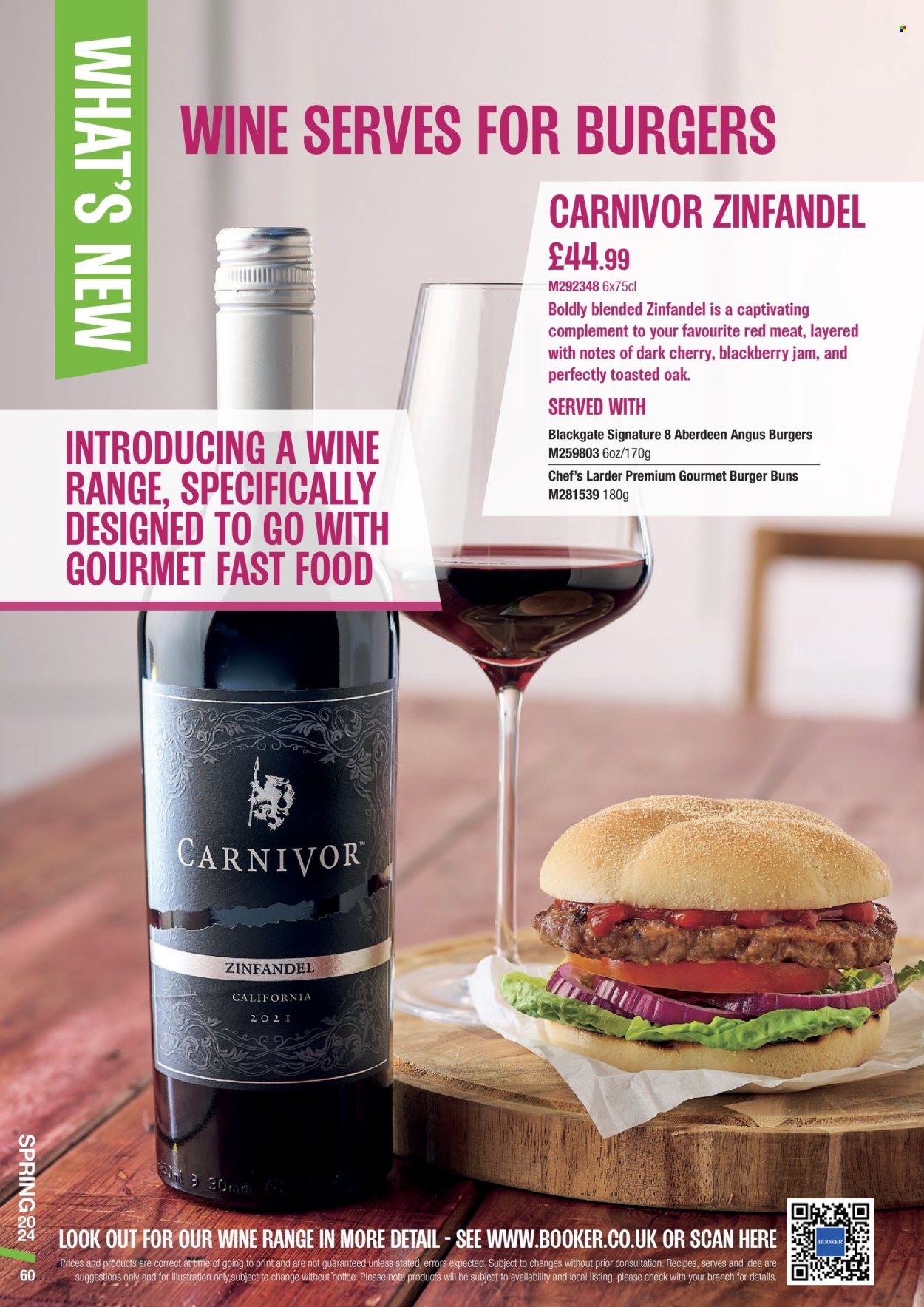 thumbnail - Makro offer  - 06/03/2024 - 28/05/2024 - Sales products - alcohol, buns, burger buns, jam, red wine, wine. Page 60.