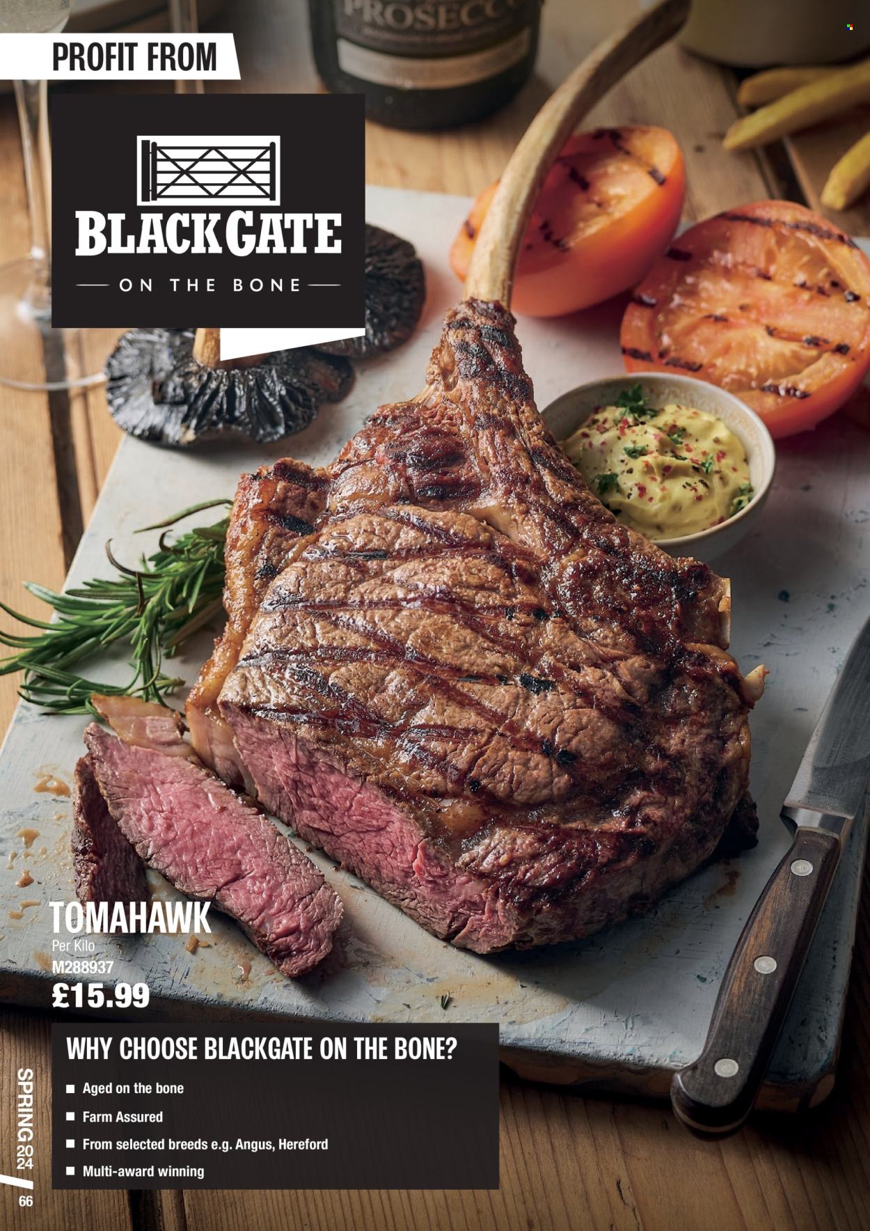 thumbnail - Makro offer  - 06/03/2024 - 28/05/2024 - Sales products - tomahawk steak. Page 66.