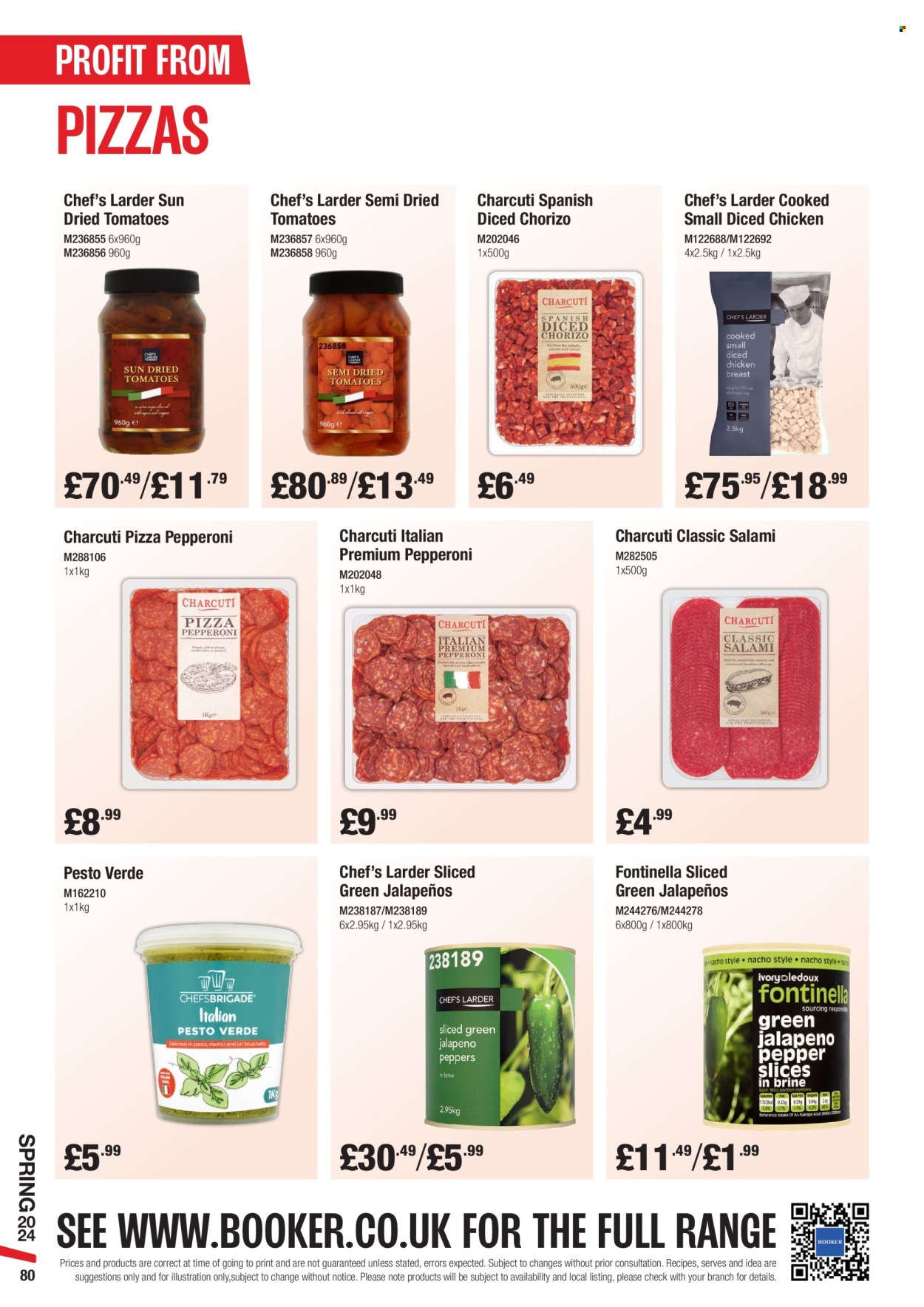 thumbnail - Makro offer  - 06/03/2024 - 28/05/2024 - Sales products - jalapeño, chicken, salami, chorizo, dried tomatoes, pesto. Page 80.