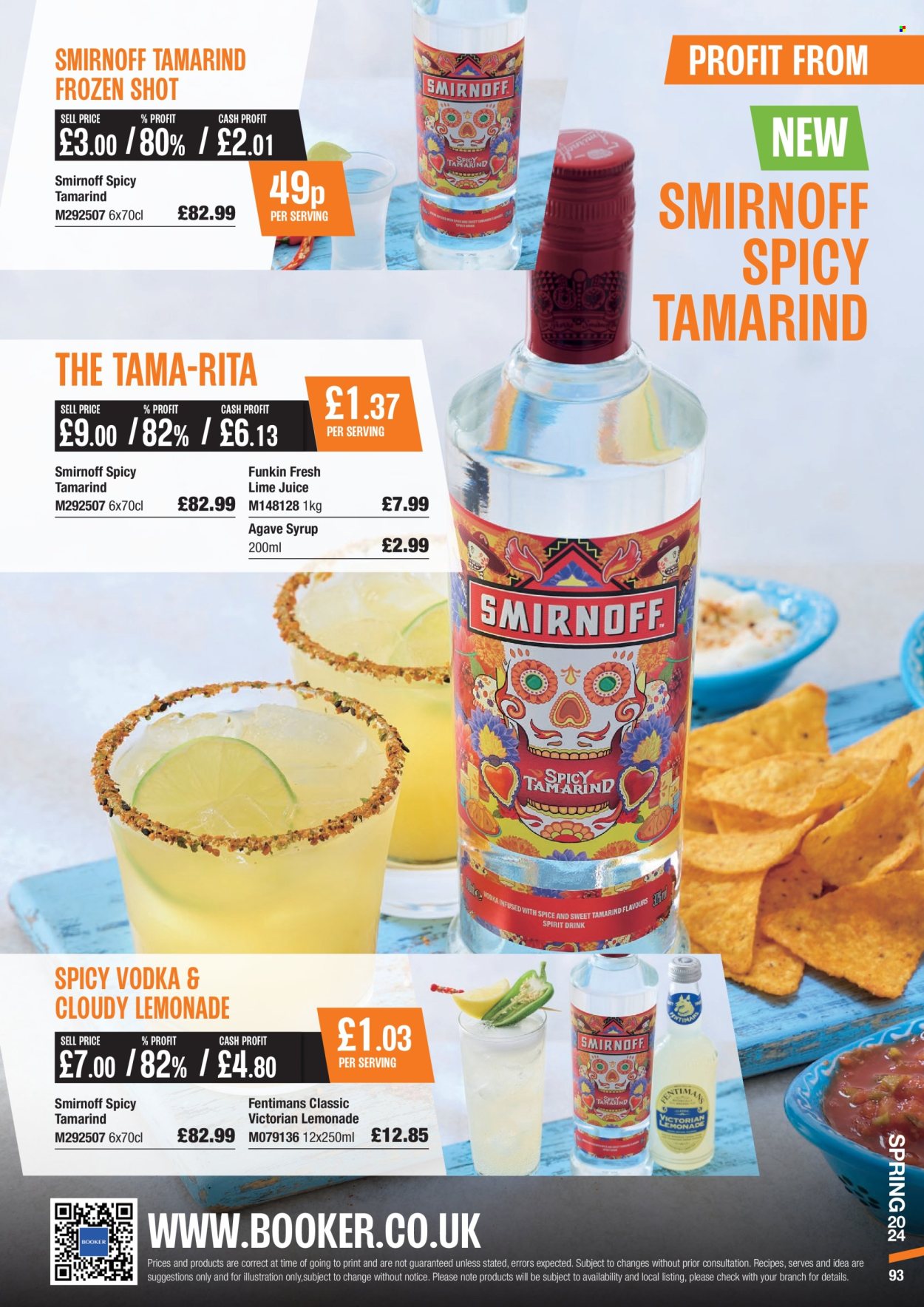 thumbnail - Makro offer  - 06/03/2024 - 28/05/2024 - Sales products - alcohol, tamarind, syrup, lemonade, lime juice, Smirnoff, vodka. Page 93.