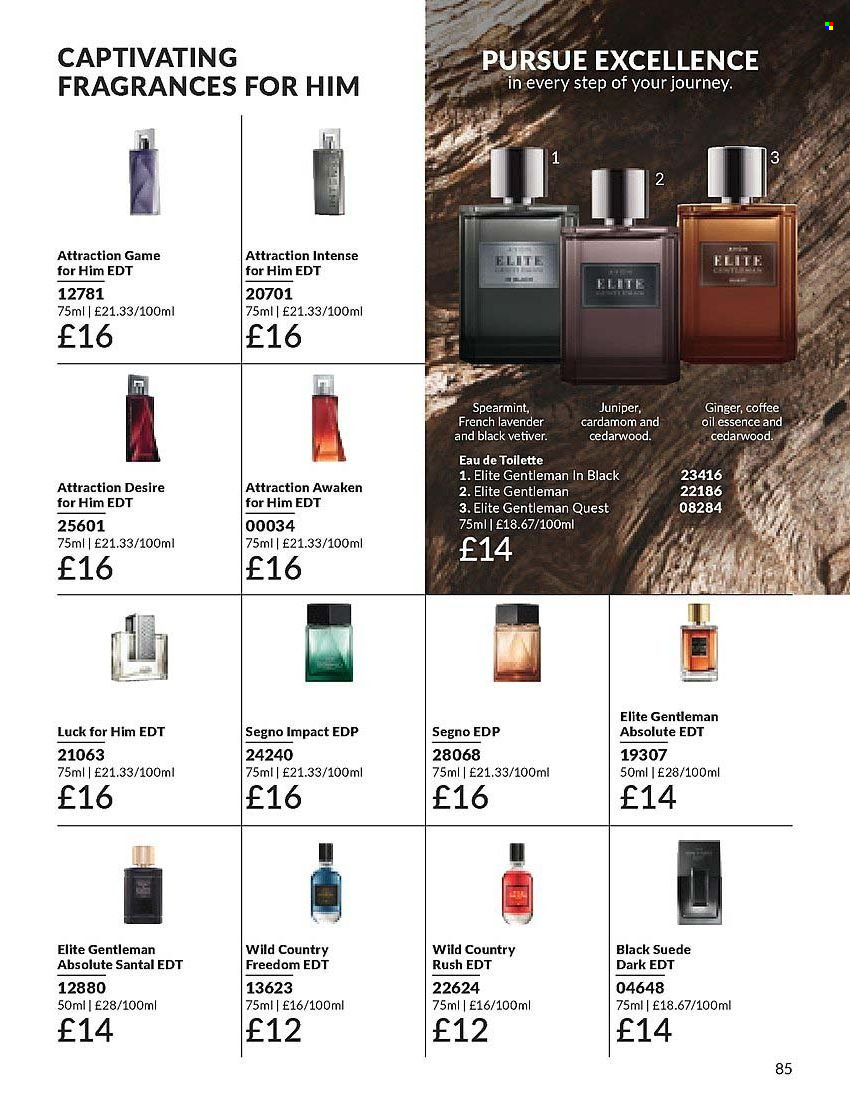 thumbnail - Avon offer  - 01/04/2024 - 30/04/2024 - Sales products - Absolute, eau de parfum, eau de toilette, fragrance. Page 85.