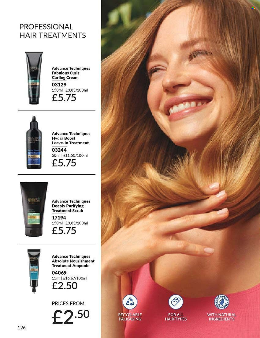 thumbnail - Avon offer  - 01/04/2024 - 30/04/2024 - Sales products - hair products, Absolute. Page 126.