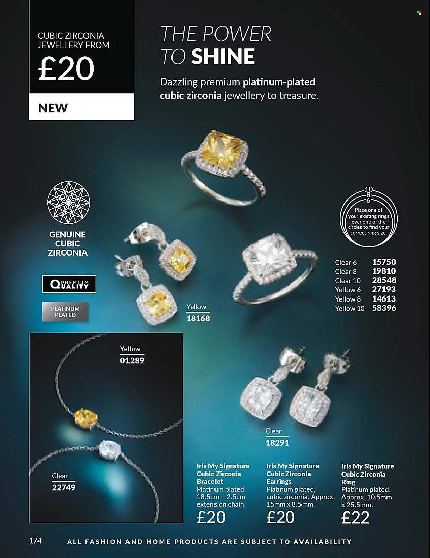 thumbnail - Avon offer  - 01/04/2024 - 30/04/2024 - Sales products - bracelet, earrings, jewelry. Page 174.