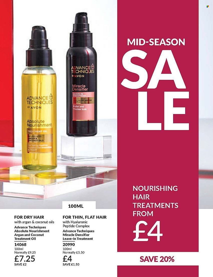 thumbnail - Avon offer  - 01/04/2024 - 30/04/2024 - Sales products - Avon, hair products, Absolute. Page 181.