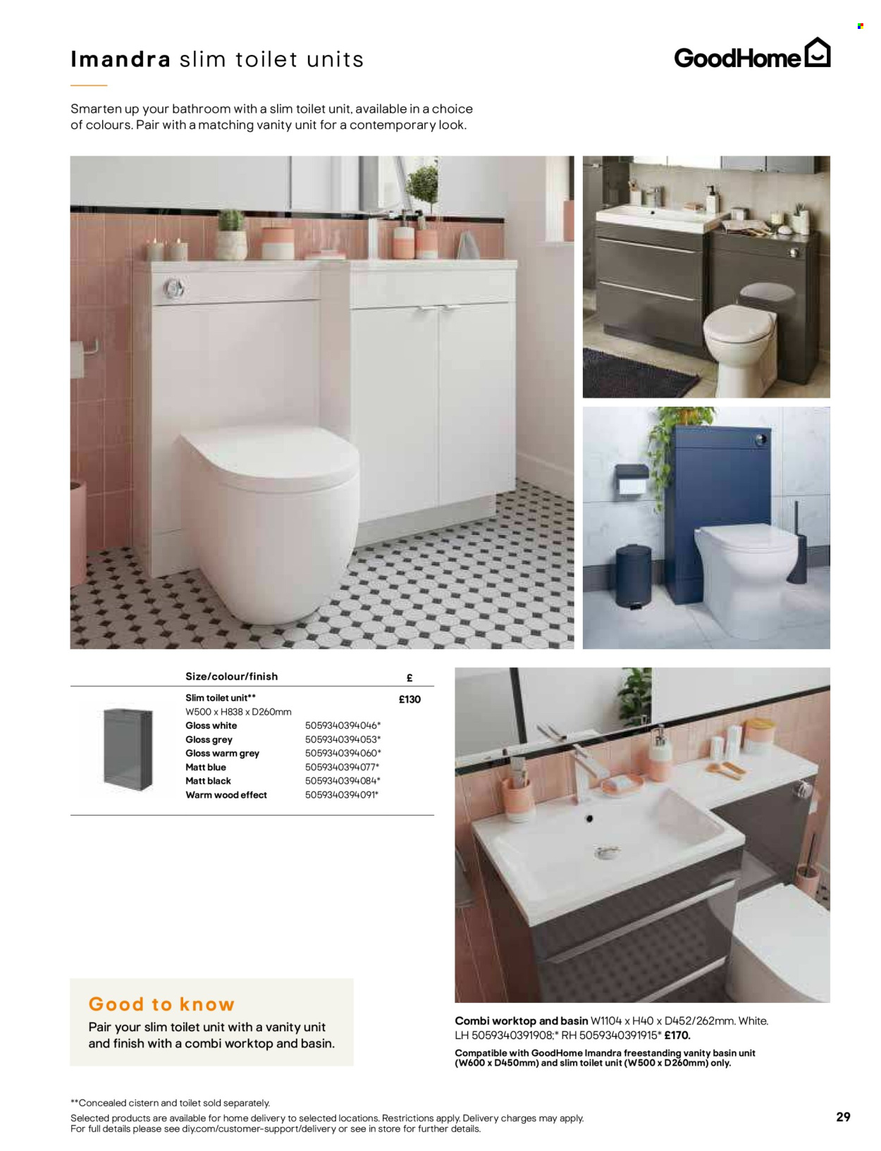 thumbnail - B&Q offer  - Sales products - vanity. Page 29.