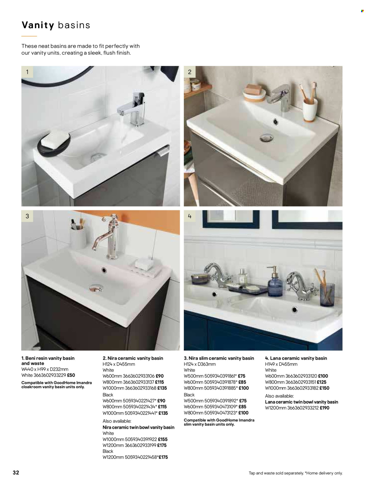 thumbnail - B&Q offer  - Sales products - vanity. Page 32.