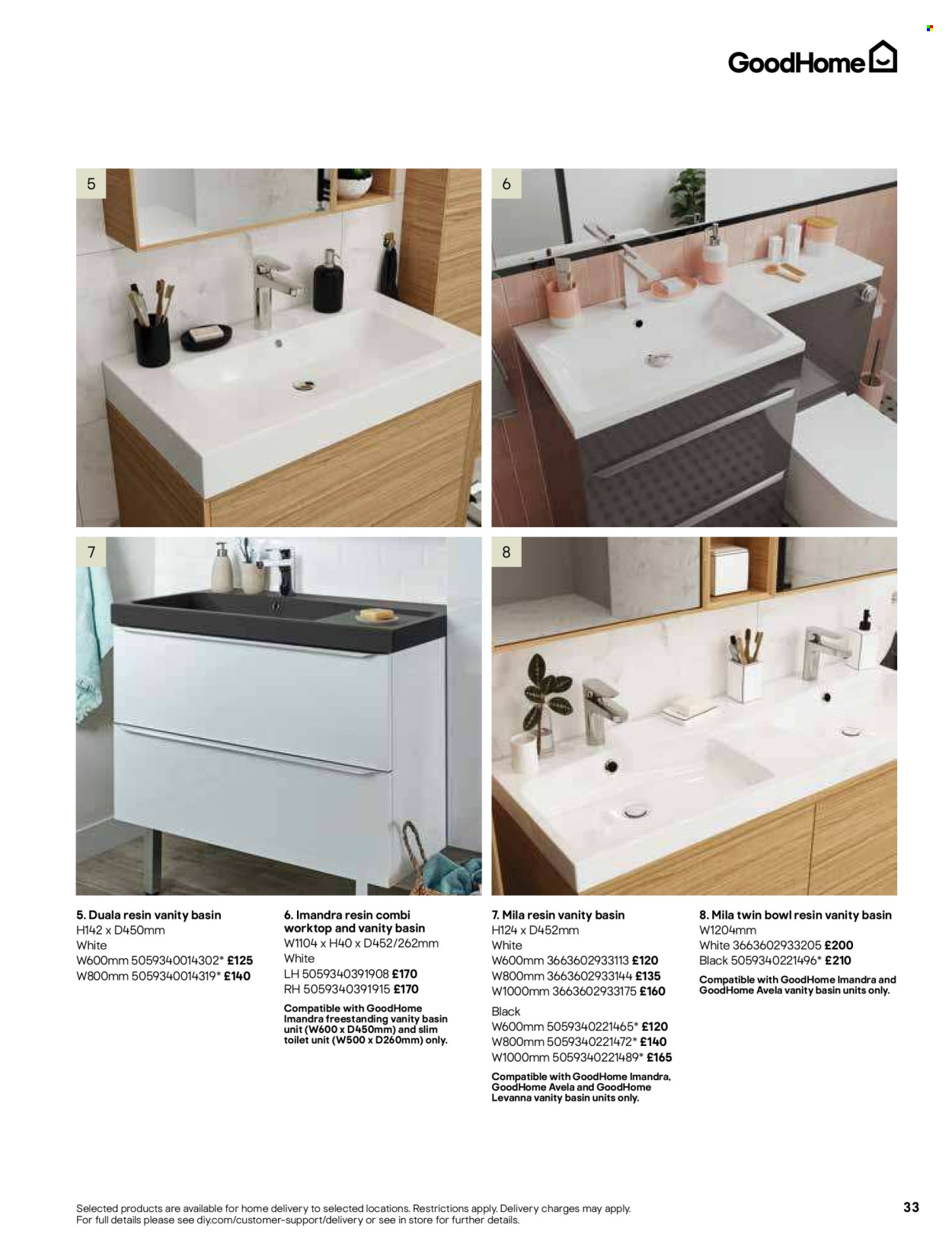 thumbnail - B&Q offer  - Sales products - vanity. Page 33.