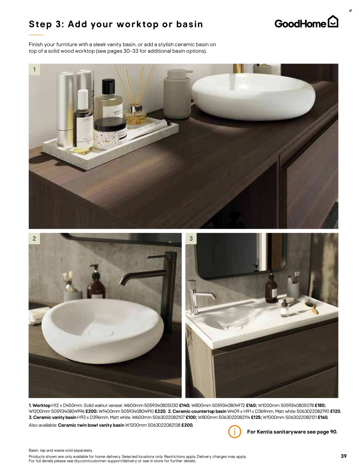 thumbnail - B&Q offer  - Sales products - vanity. Page 39.