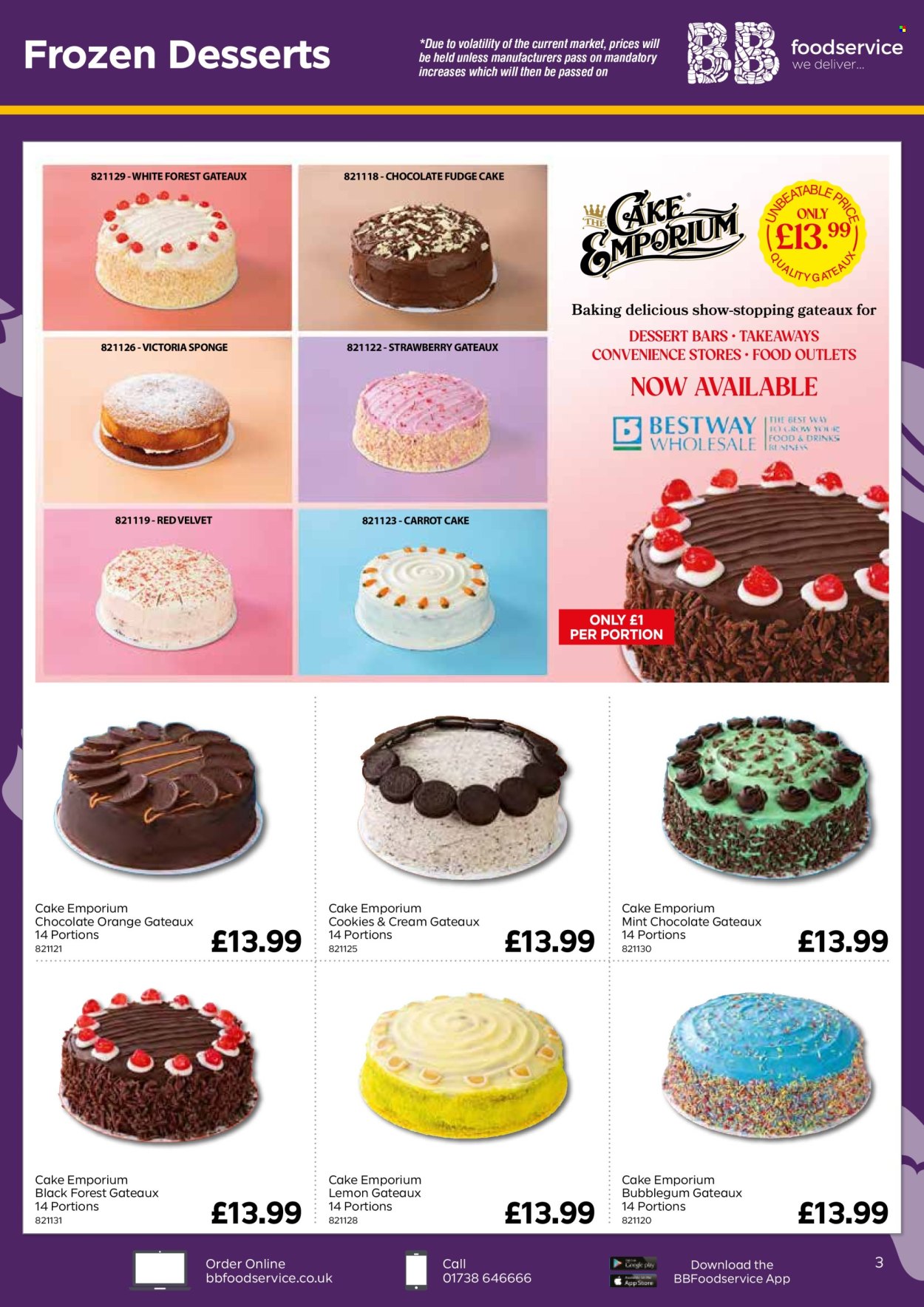 thumbnail - Bestway offer  - 26/04/2024 - 20/06/2024 - Sales products - lemons, sponge cake, Victoria Sponge, dessert, bubblegum, bars. Page 3.