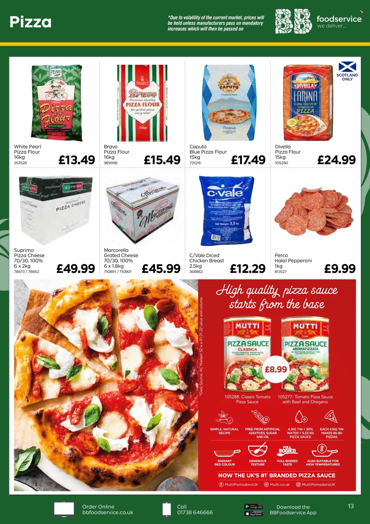 thumbnail - Bestway offer  - 26/04/2024 - 20/06/2024 - Sales products - chicken breasts, chicken, grated cheese, flour, pizza sauce, oil, water. Page 13.