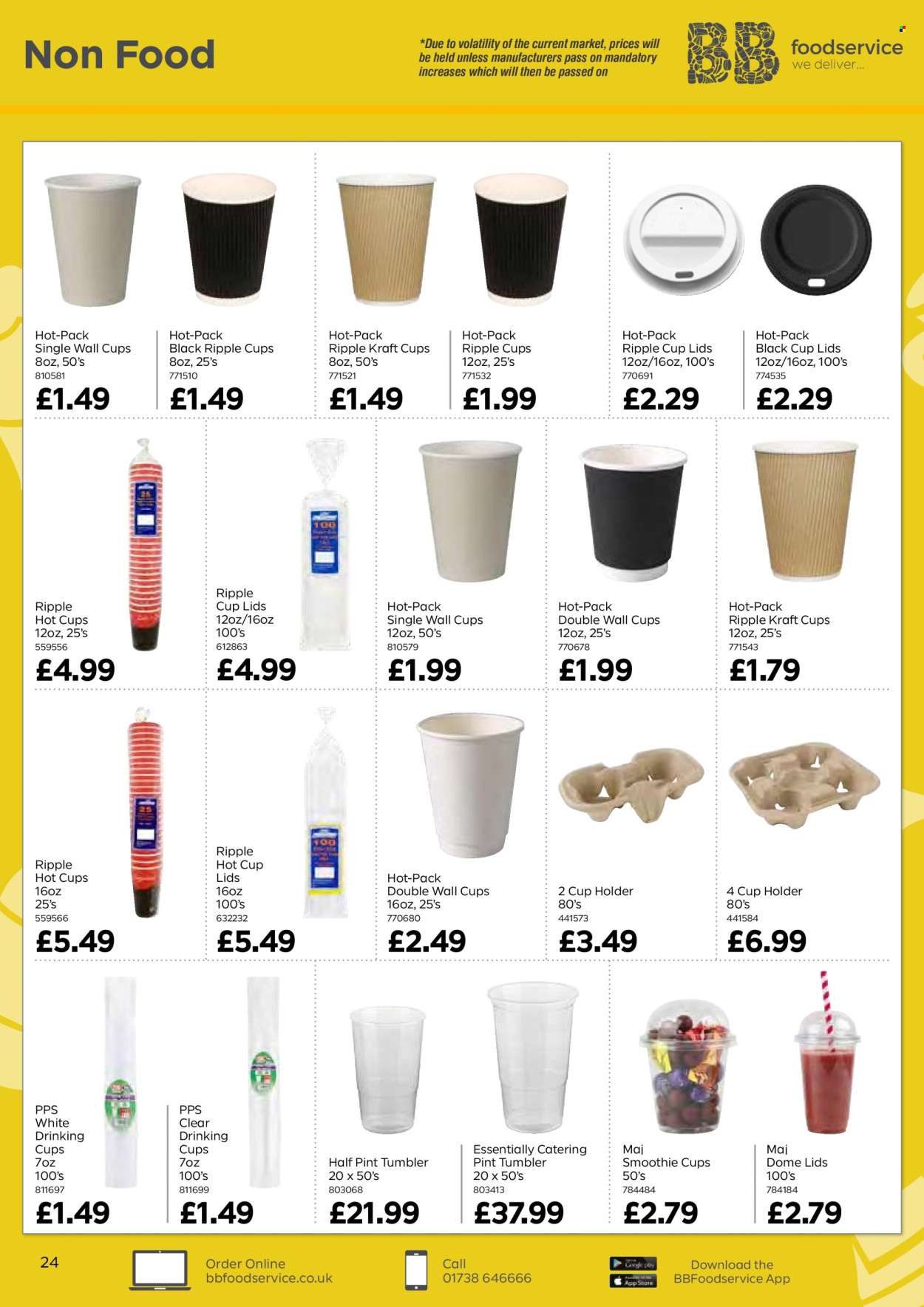 thumbnail - Bestway offer  - 26/04/2024 - 20/06/2024 - Sales products - Kraft®, smoothie, holder, tumbler. Page 24.