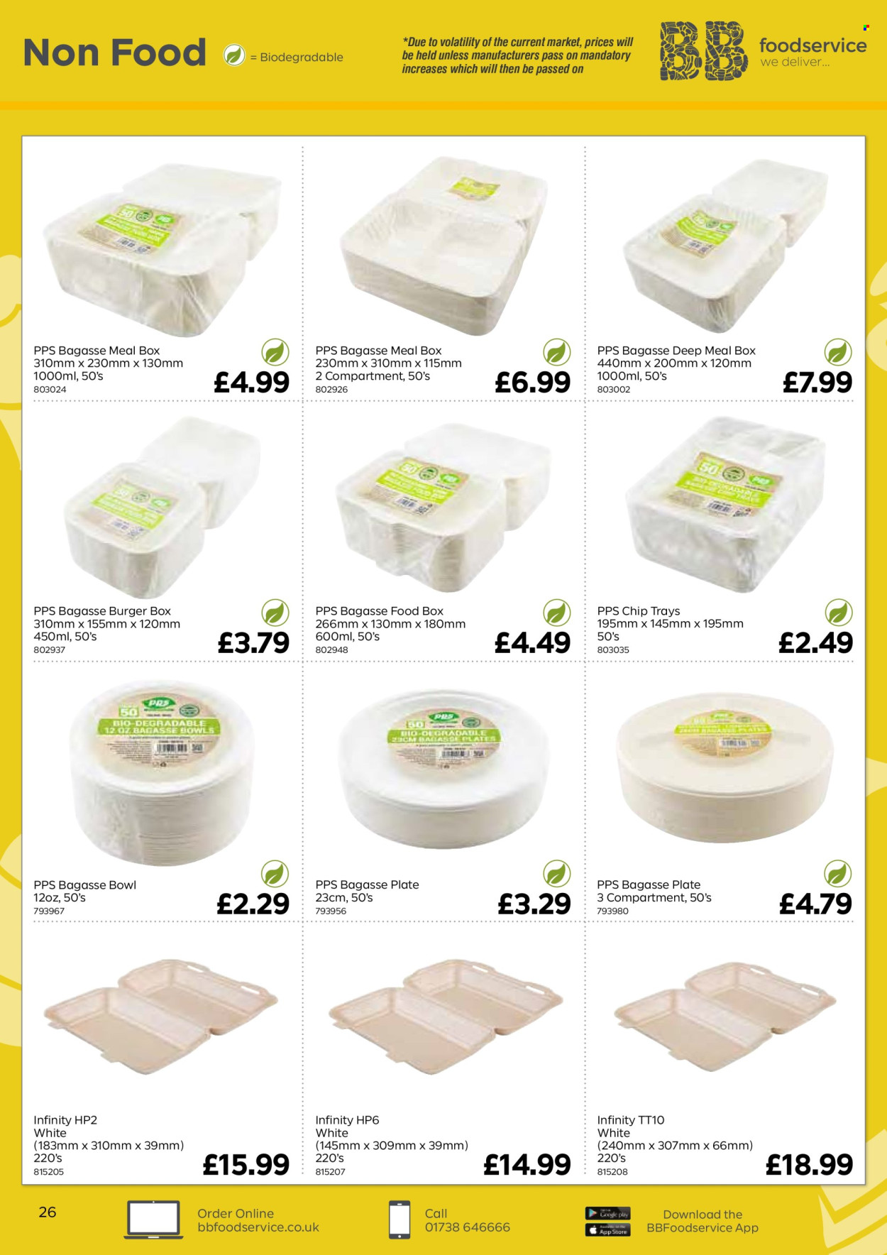 thumbnail - Bestway offer  - 26/04/2024 - 20/06/2024 - Sales products - hamburger, Infinity, plate, bowl, meal box. Page 26.