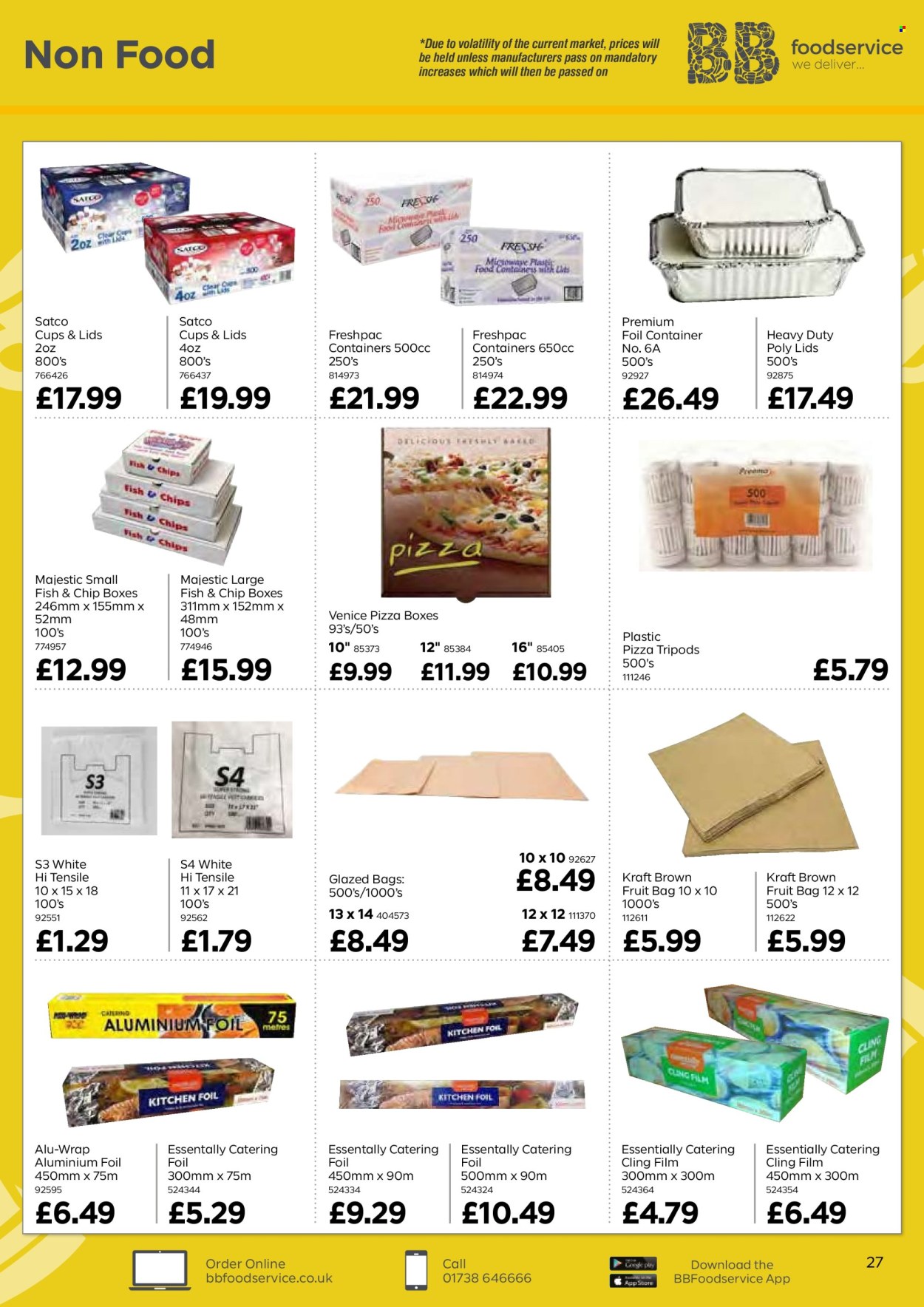 thumbnail - Bestway offer  - 26/04/2024 - 20/06/2024 - Sales products - fish, Kraft®, bag, cup, container, aluminium foil, pizza box. Page 27.