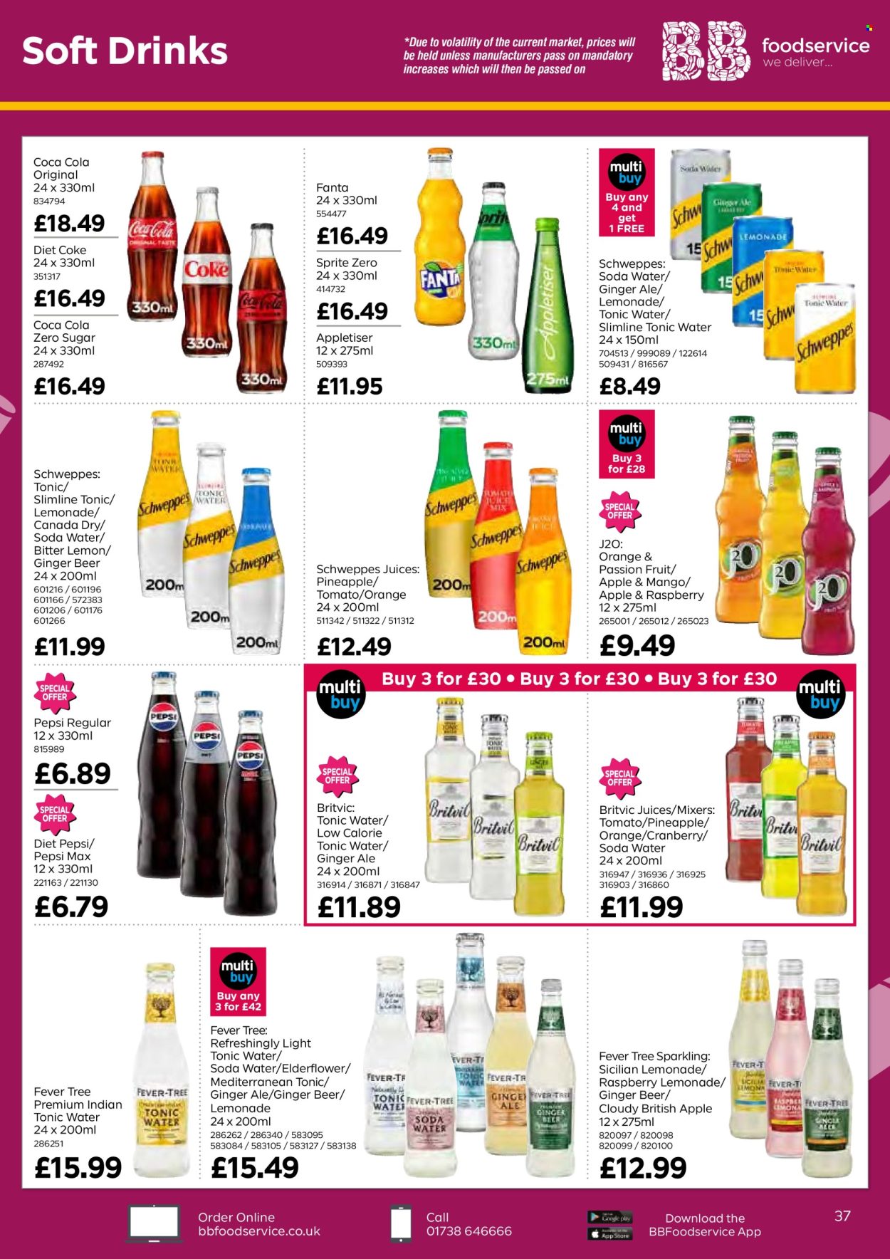 thumbnail - Bestway offer  - 26/04/2024 - 20/06/2024 - Sales products - ginger beer, beer, passion fruit, Canada Dry, Coca-Cola, ginger ale, lemonade, Schweppes, Sprite, Pepsi, juice, Fanta, Pepsi Max, fruit drink, Coca-Cola zero, tonic, Diet Pepsi, Diet Coke, soft drink, Coke, soda, carbonated soft drink. Page 37.