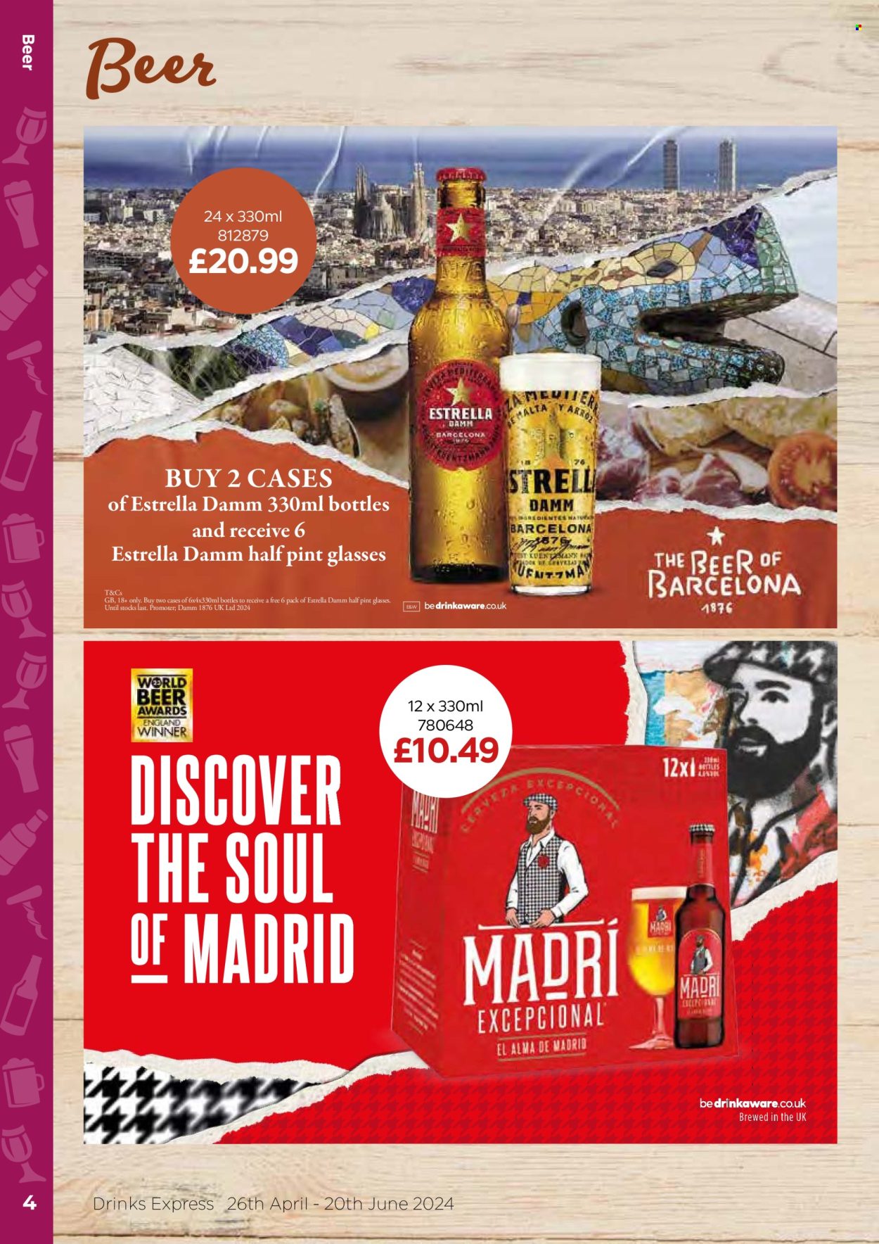 thumbnail - Bestway offer  - 26/04/2024 - 20/06/2024 - Sales products - beer, alcohol, Madri, Estrella. Page 4.