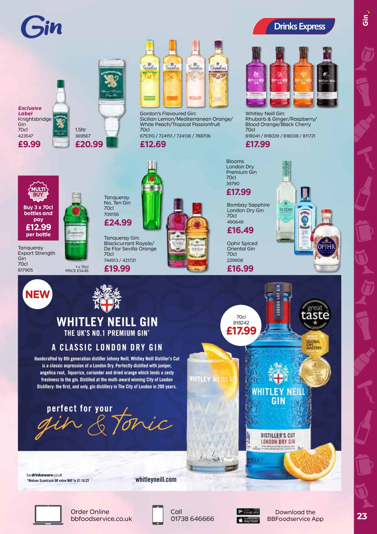 thumbnail - Bestway offer  - 26/04/2024 - 20/06/2024 - Sales products - alcohol, lemons, liquorice, Gordon's, gin & tonic, label. Page 23.