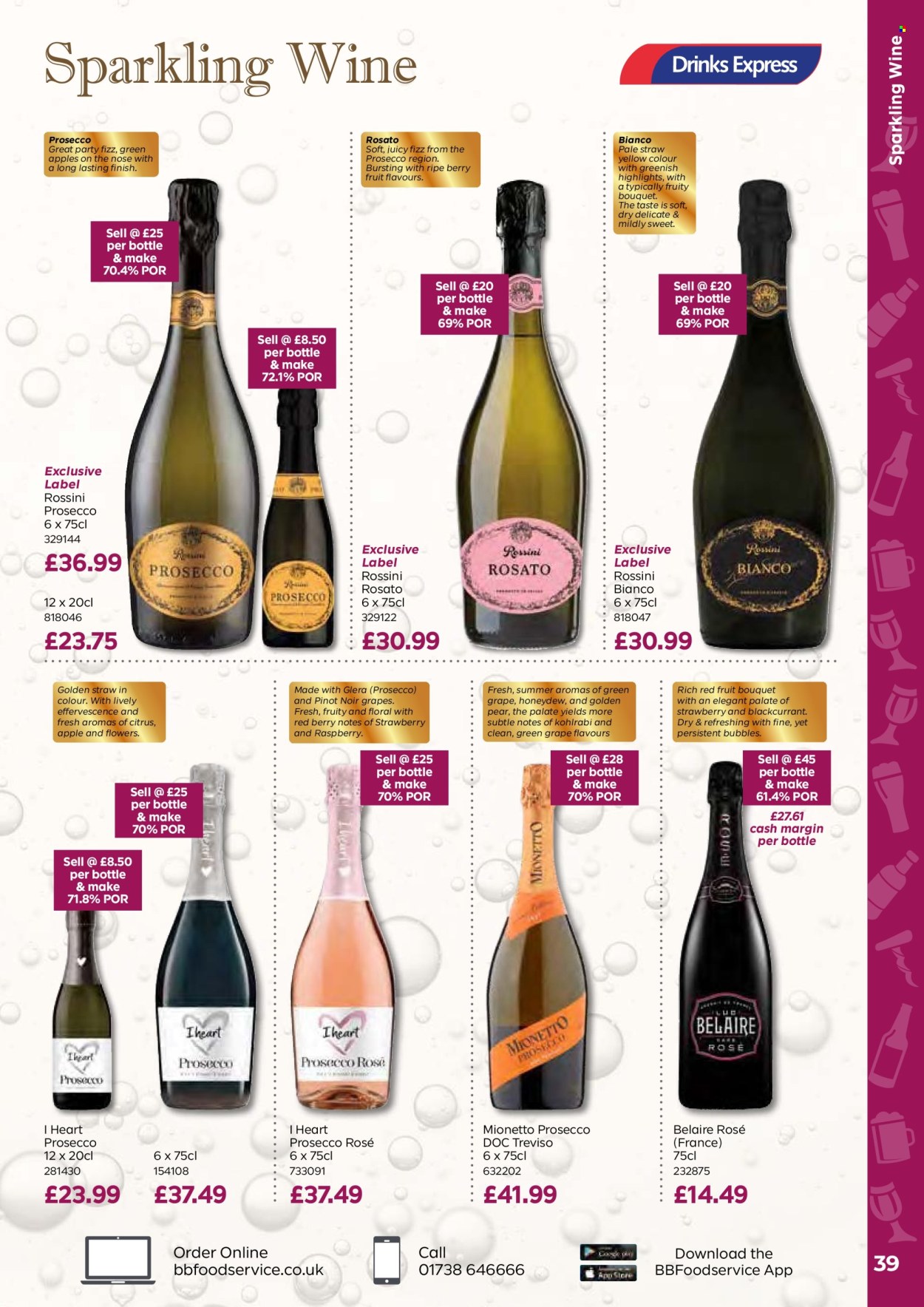 thumbnail - Bestway offer  - 26/04/2024 - 20/06/2024 - Sales products - alcohol, kohlrabi, honeydew, apples, red wine, sparkling wine, prosecco, wine, label, straw. Page 39.