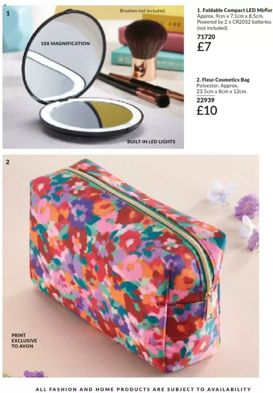 thumbnail - Avon offer  - 01/05/2024 - 30/06/2024 - Sales products - Avon, bag, mirror. Page 22.