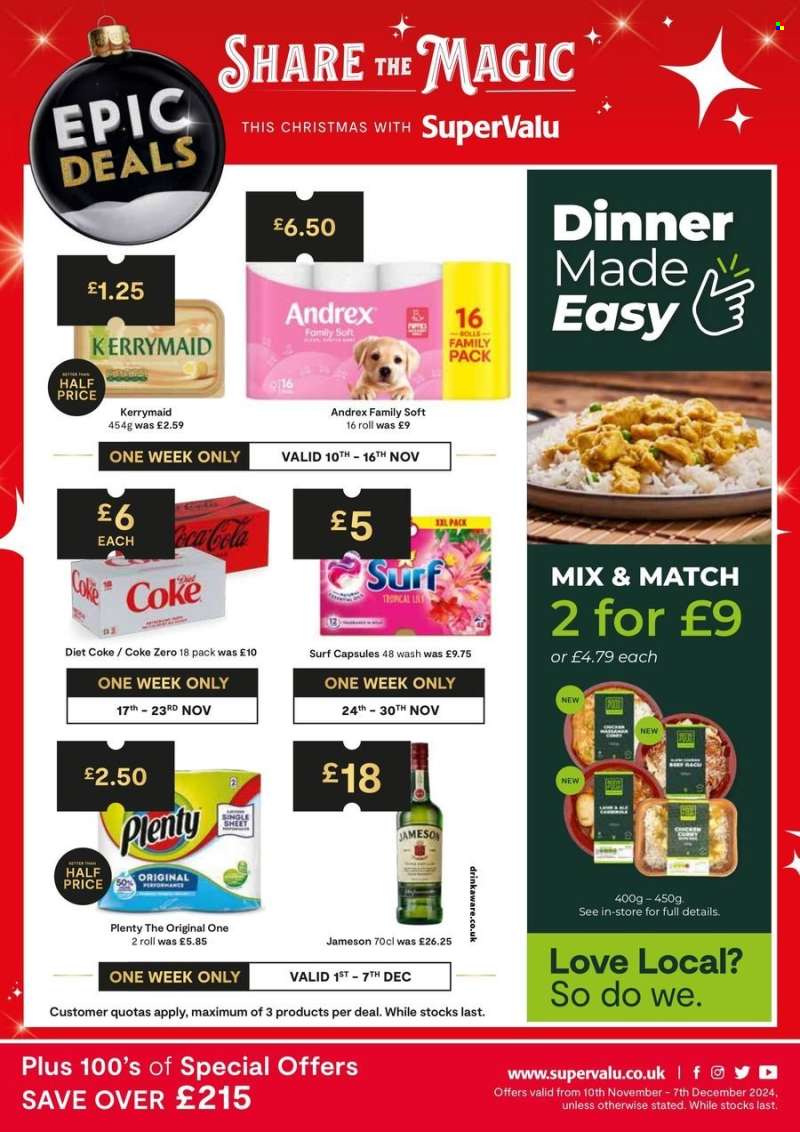 SuperValu offer  - 10/11/2024 - 07/12/2024.