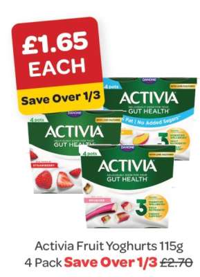 Activia Fruit Yoghurts 115g