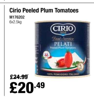 Cirio Peeled Plum Tomatoes